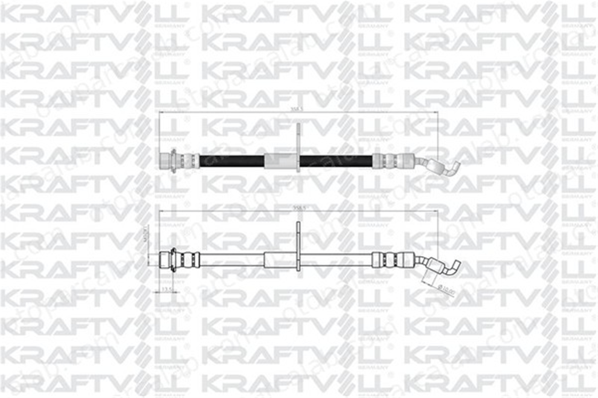 KRAFTVOLL 07080424 Fren Hortumu Arka Sağ TOYOTA AVENSIS Sedan AVENSIS Station wagon 90947W2017 514564