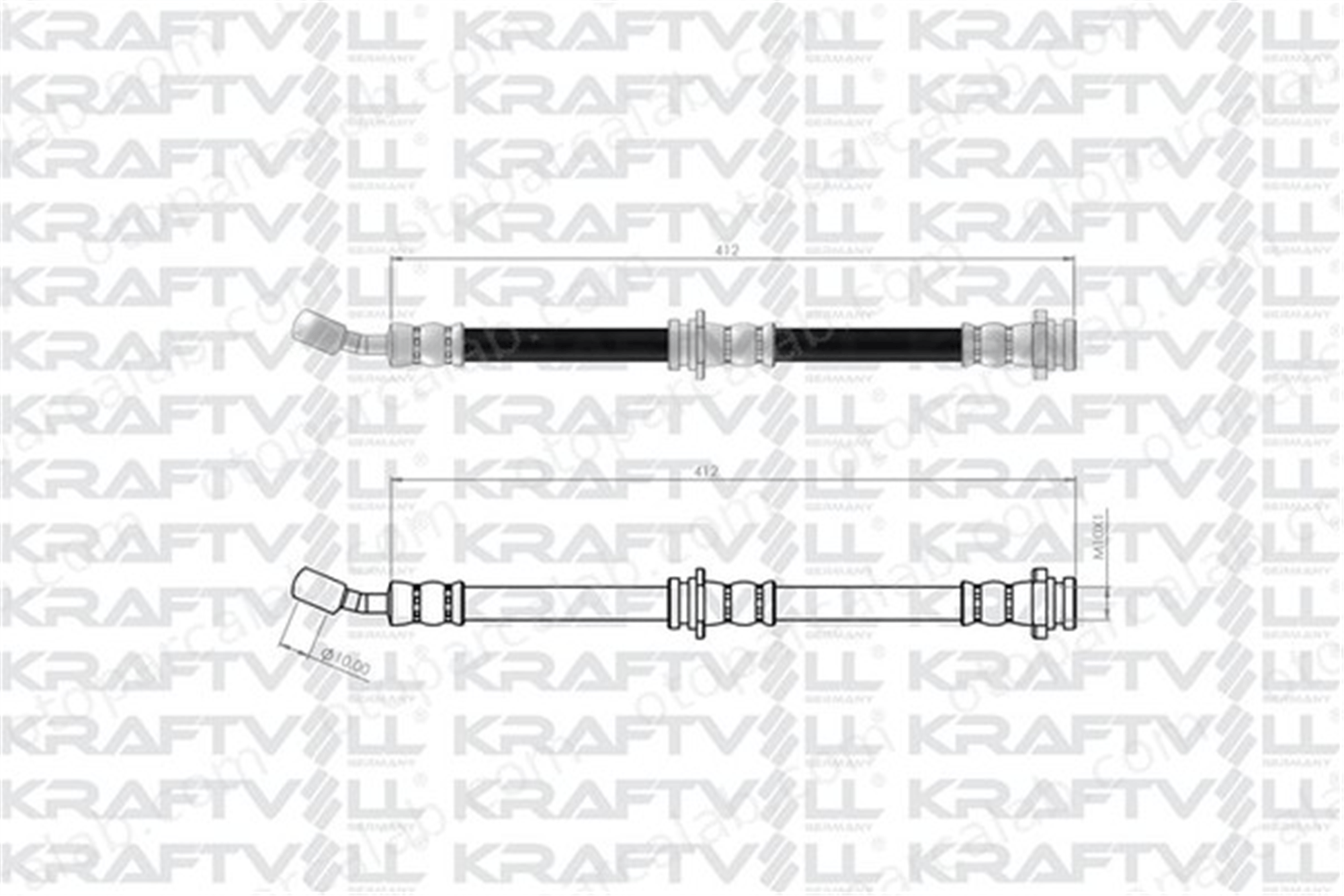 KRAFTVOLL 07080432 Fren Hortumu Ön Sağ veya Sol SUZUKI ALTO IV ALTO V 51550M70F10 5155070F10
