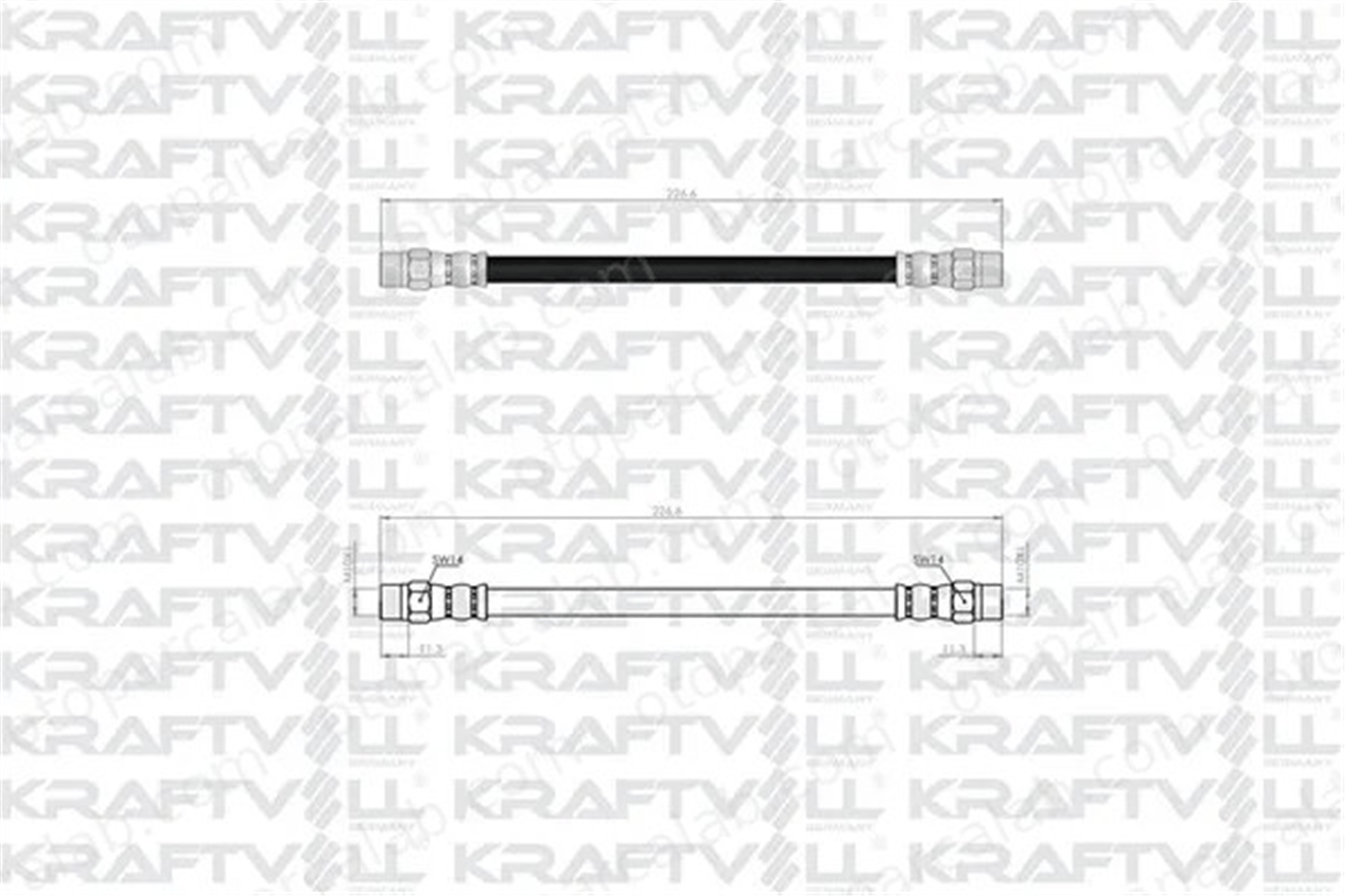 KRAFTVOLL 07080499 Fren Hortumu Arka Sağ veya Sol BMW 3 VOLVO S70 3516570 169383