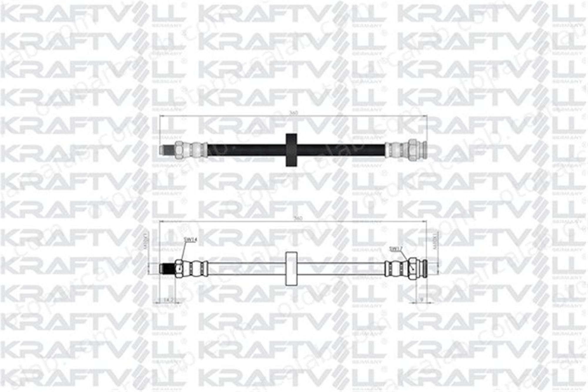 KRAFTVOLL 07080503 Fren Hortumu Arka Sağ veya Sol PEUGEOT BOXER Minibüs/Otobüs BOXER Panelvan/Van 480672 171949B