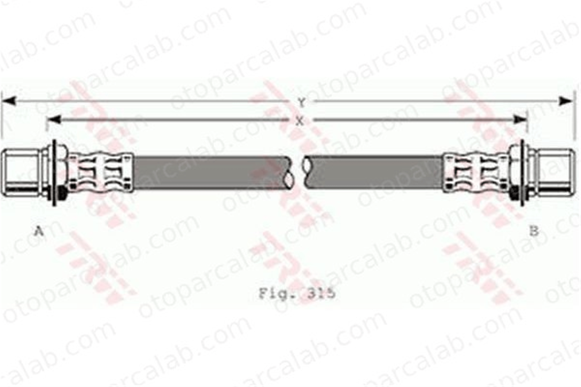 KRAFTVOLL 07080540 Fren Hortumu Arka Sağ veya Sol DAIHATSU CHARADE III APPLAUSE I Hatchback 9004922058 9004922119