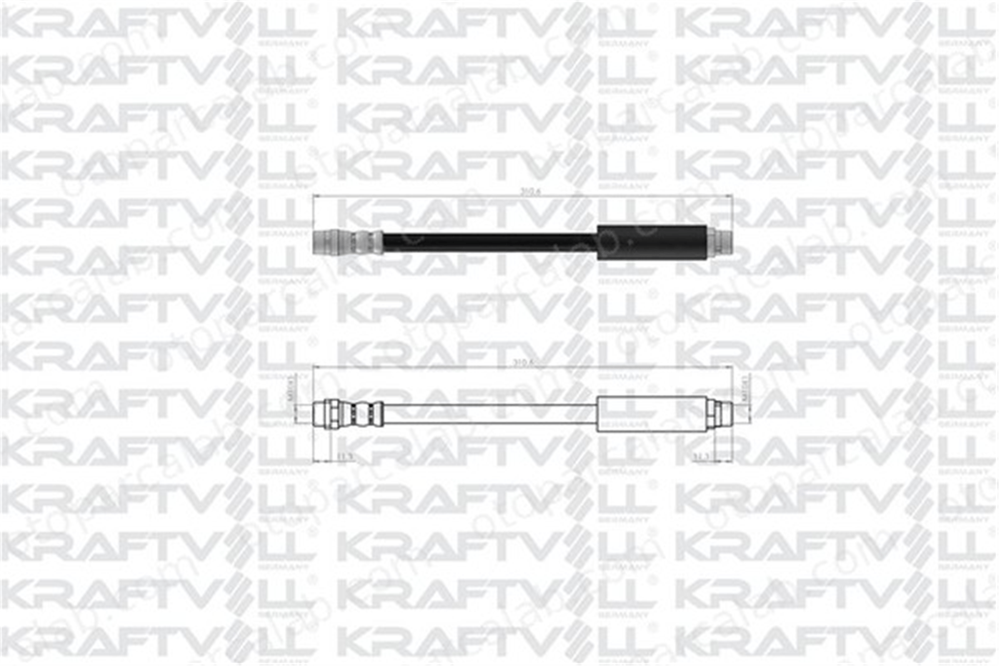 KRAFTVOLL 07080548 Fren Hortumu Ön Sağ veya Sol AUDI 80 B4 Avant 80 B4 Sedan 893612000 285621E1