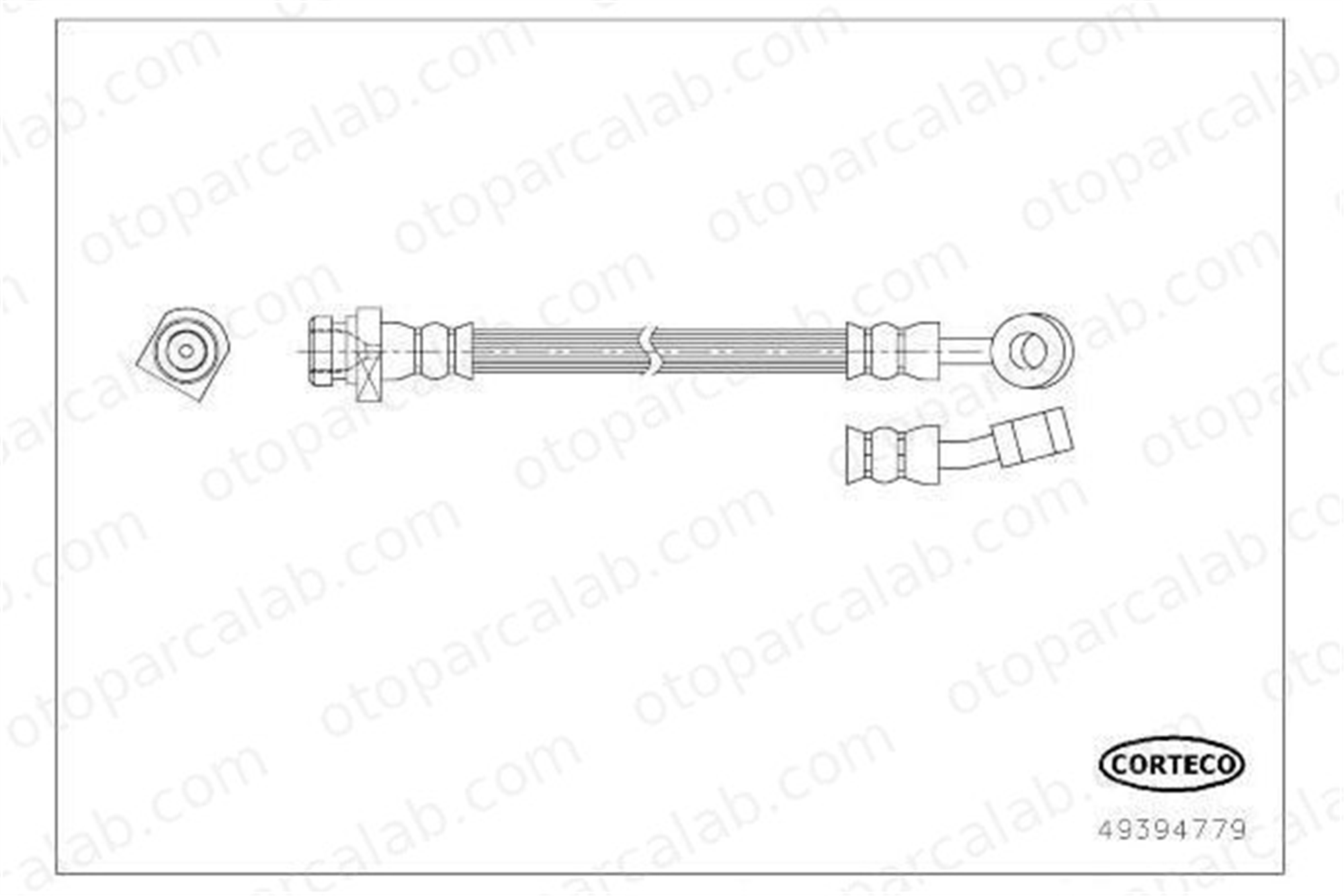 KRAFTVOLL 07080563 Fren Hortumu Arka Sağ HYUNDAI i30 Station wagon i30 587372L900 587372H550
