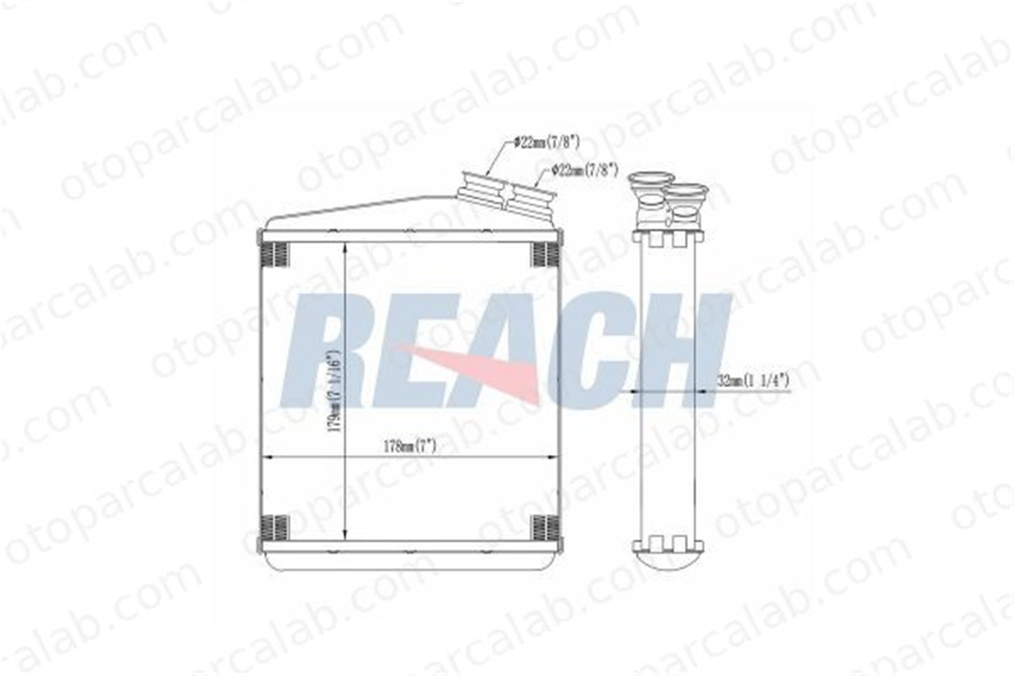 KRAFTVOLL 08050091 Kalorifer Radyatörü VOLVO V60 I V70 III 30767275 LR002632