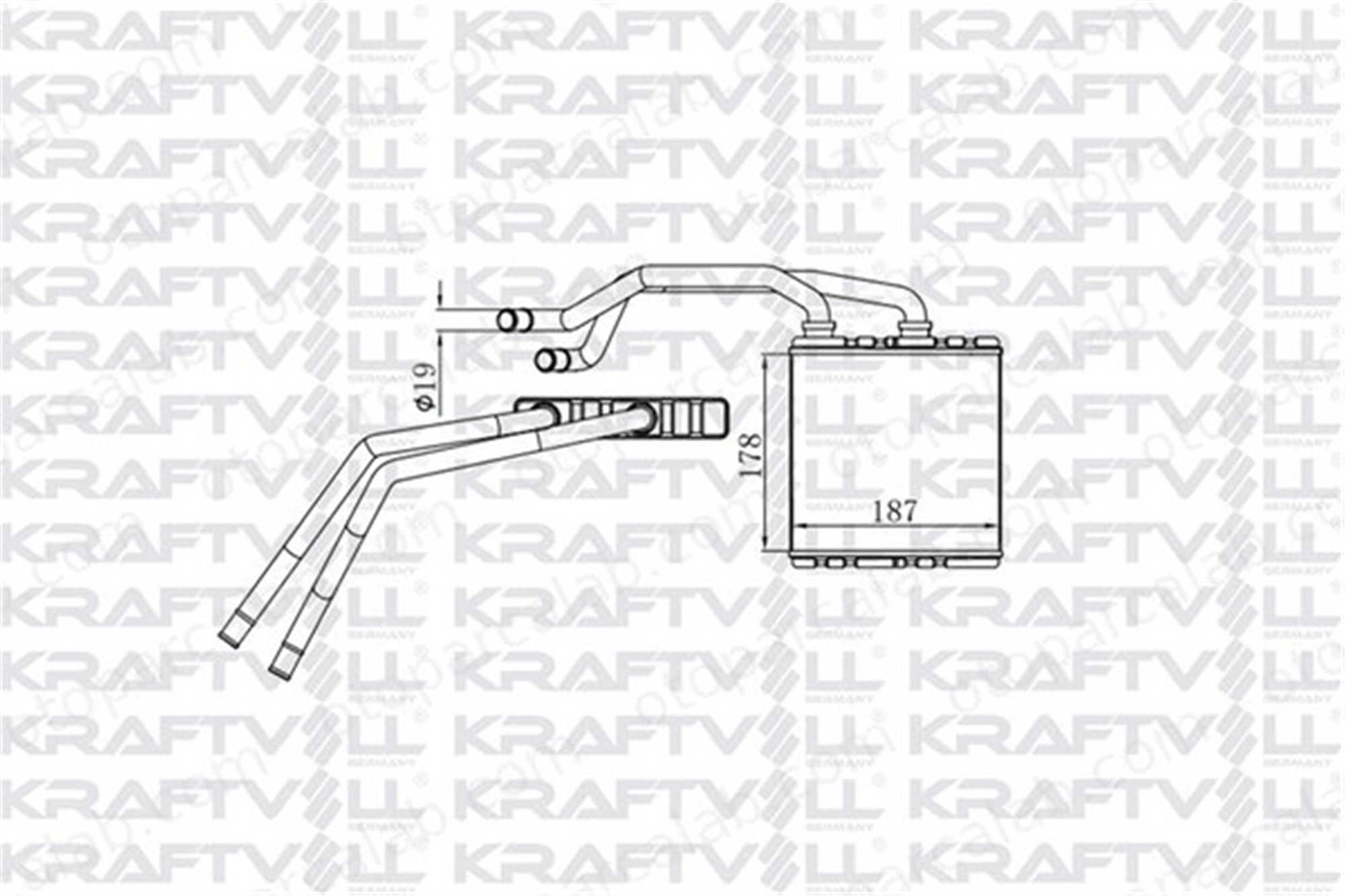 KRAFTVOLL 08050302 Kalorifer Radyatörü NISSAN QASHQAI / QASHQAI +2 I X-TRAIL II 27140BR22A 27140BR20A