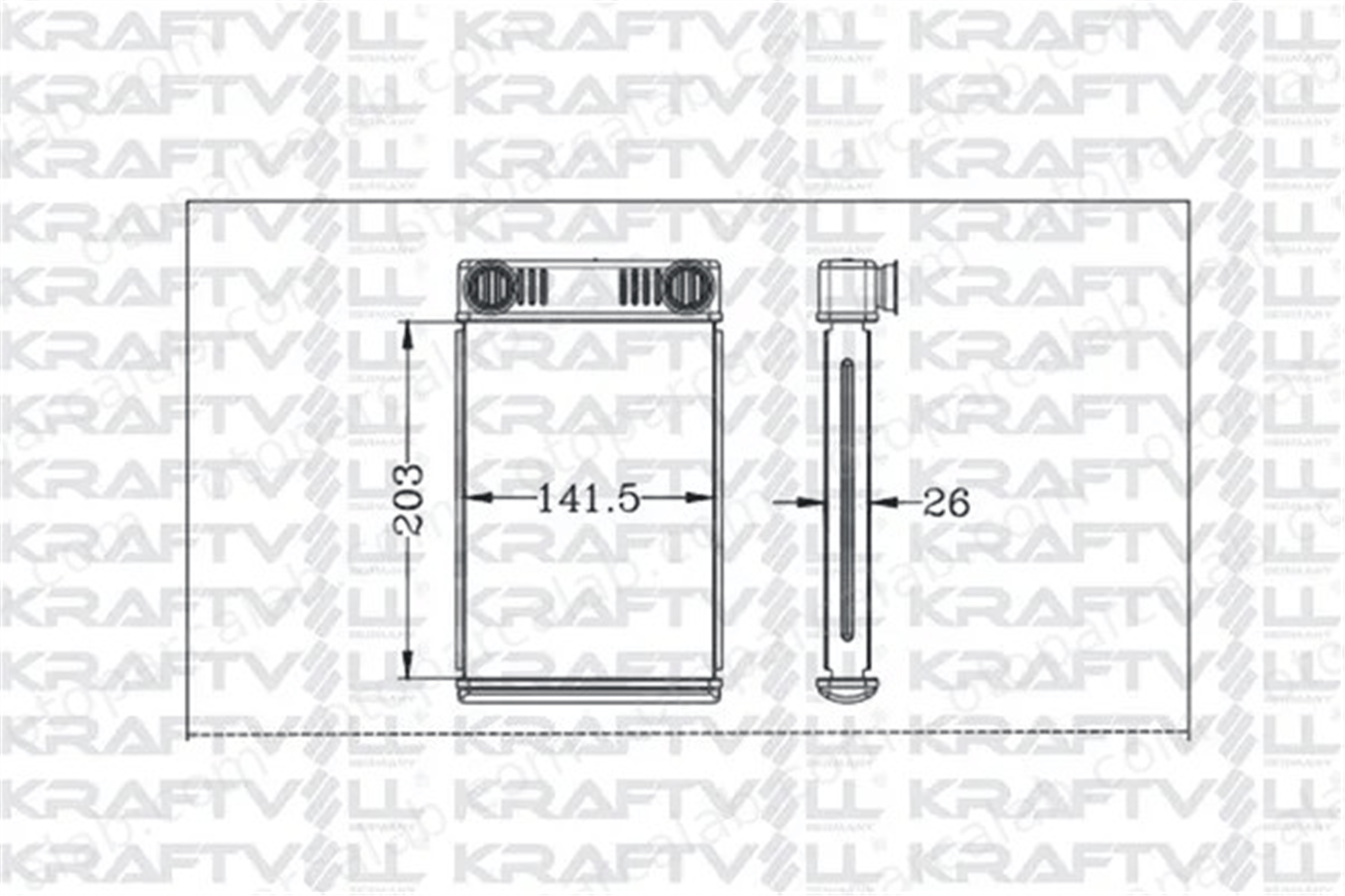 KRAFTVOLL 08050313 Kalorifer Radyatörü OPEL ASTRA K ASTRA K Sports Tourer 1618297 13287939