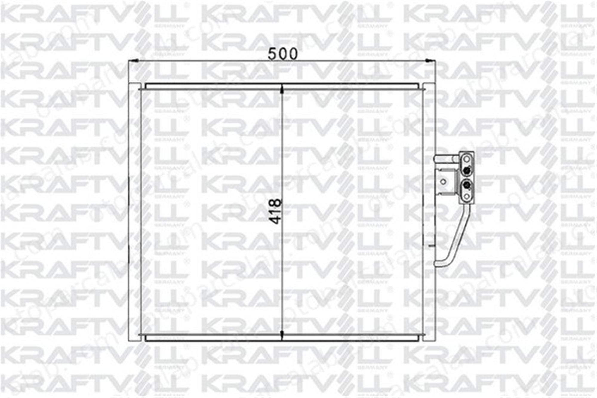 KRAFTVOLL 08060079 Klima Radyatörü BMW 5 5 Touring 64538378438