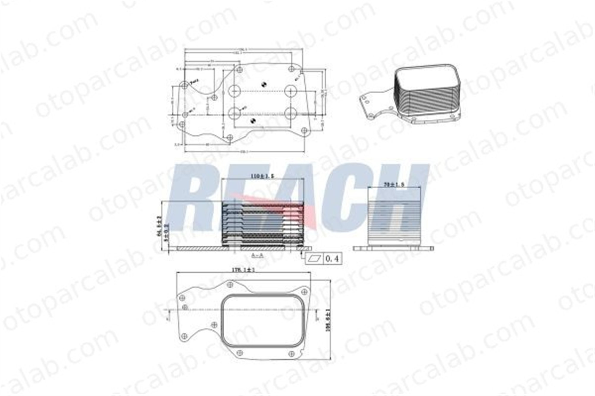 KRAFTVOLL 08090248 Motor Yağ Soğutucu BMW 1 3 11428585624 11428574003