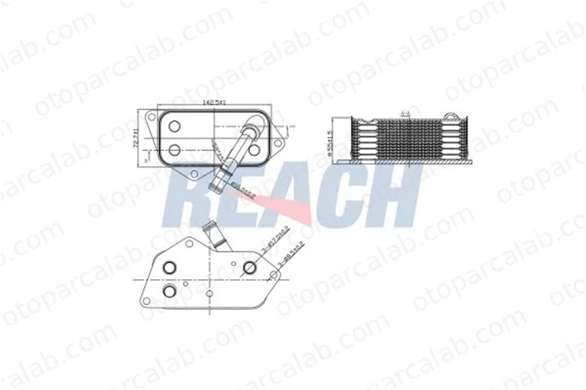KRAFTVOLL 08090250 Motor Yağ Soğutucu BMW 5 5 Touring 11427525333 11427516383