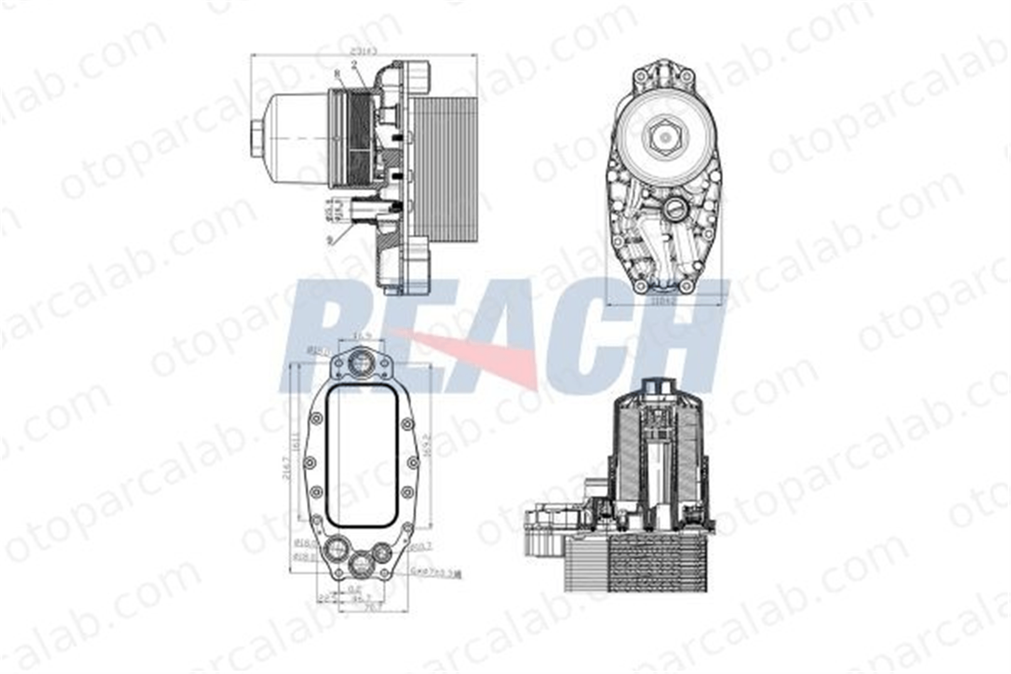KRAFTVOLL 08090272 Motor Yağ Soğutucu LAND ROVER RANGE ROVER IV DISCOVERY V LR040738 LR013149