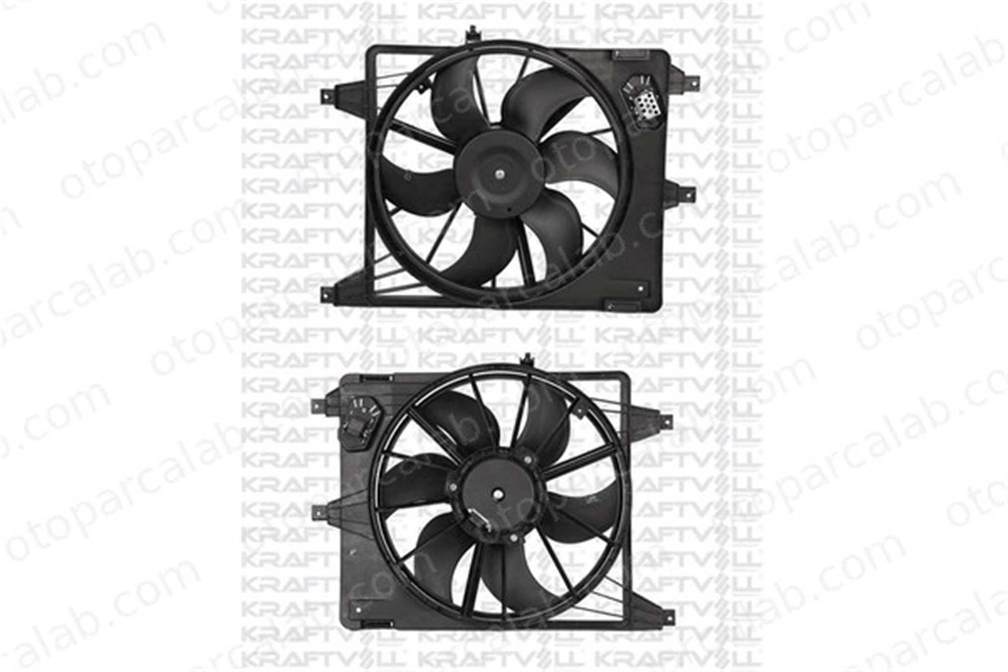 KRAFTVOLL 08120009 Radyatör Fan ve Motoru DACIA SANDERO RENAULT LOGAN I 6001550769 6001546844