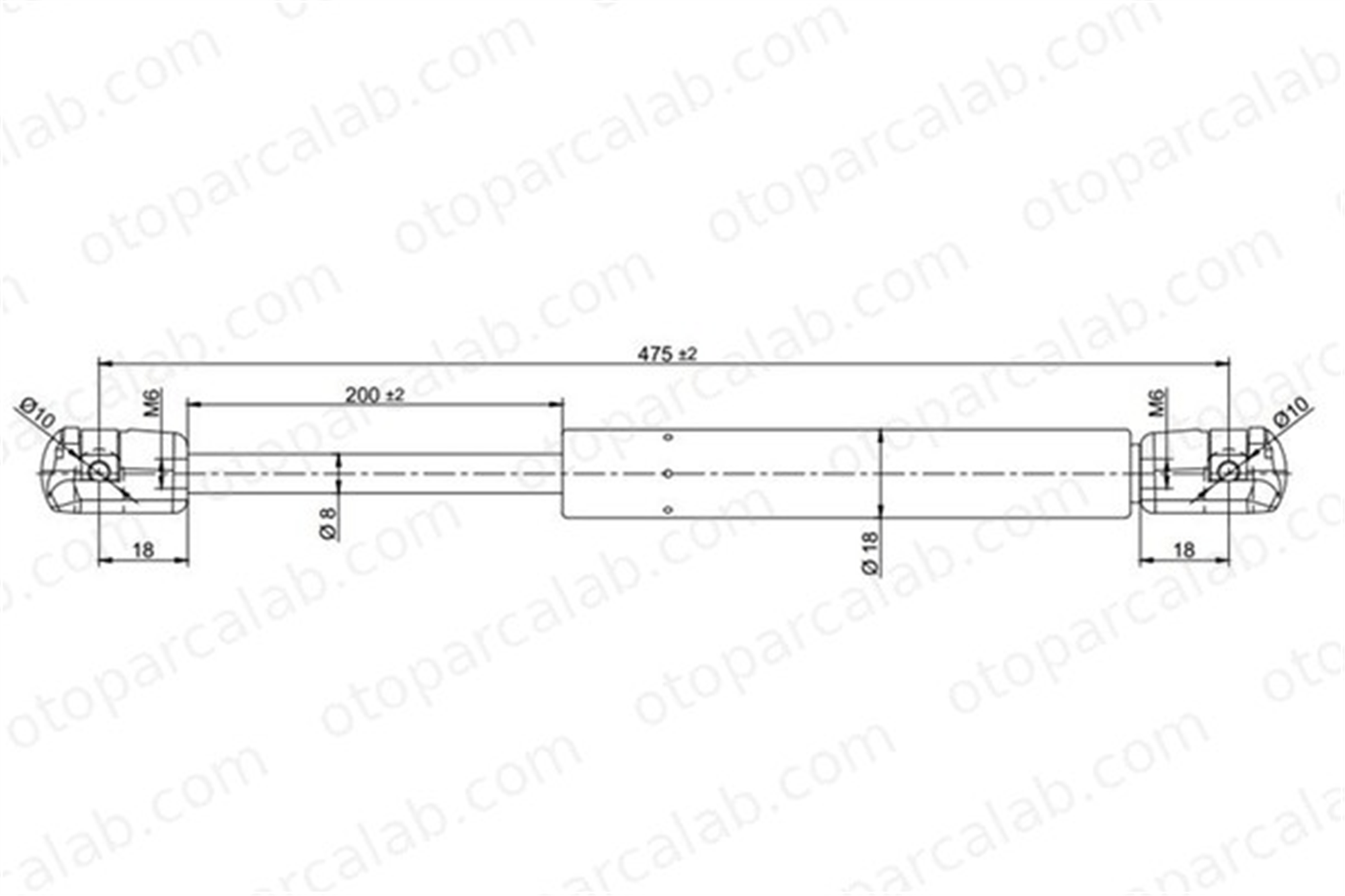 KRAFTVOLL 09010018 Bagaj Amortisörü Sağ veya Sol OPEL VECTRA A Hatchback 90227936 132716