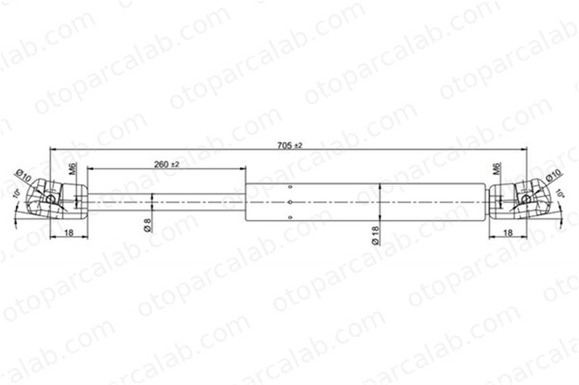 KRAFTVOLL 09010052 Bagaj Amortisörü Sağ veya Sol OPEL KADETT E Station wagon KADETT E Combo 132711 132735