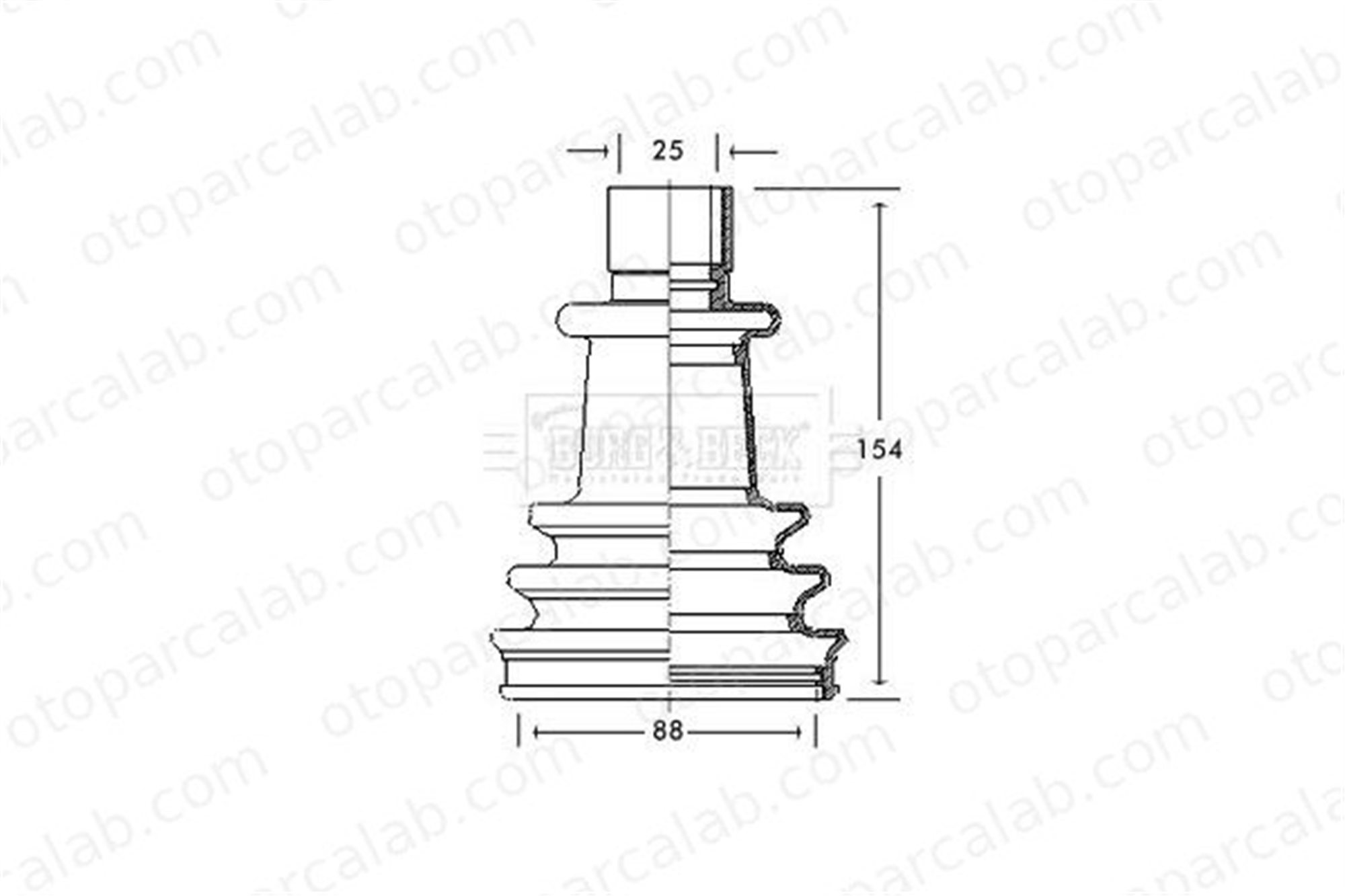 KRAFTVOLL 10020378 Aks Körüğü Ön Dış Sağ veya Sol RENAULT TRAFIC Panelvan/Van MASTER I Panelvan/Van K329363 329363