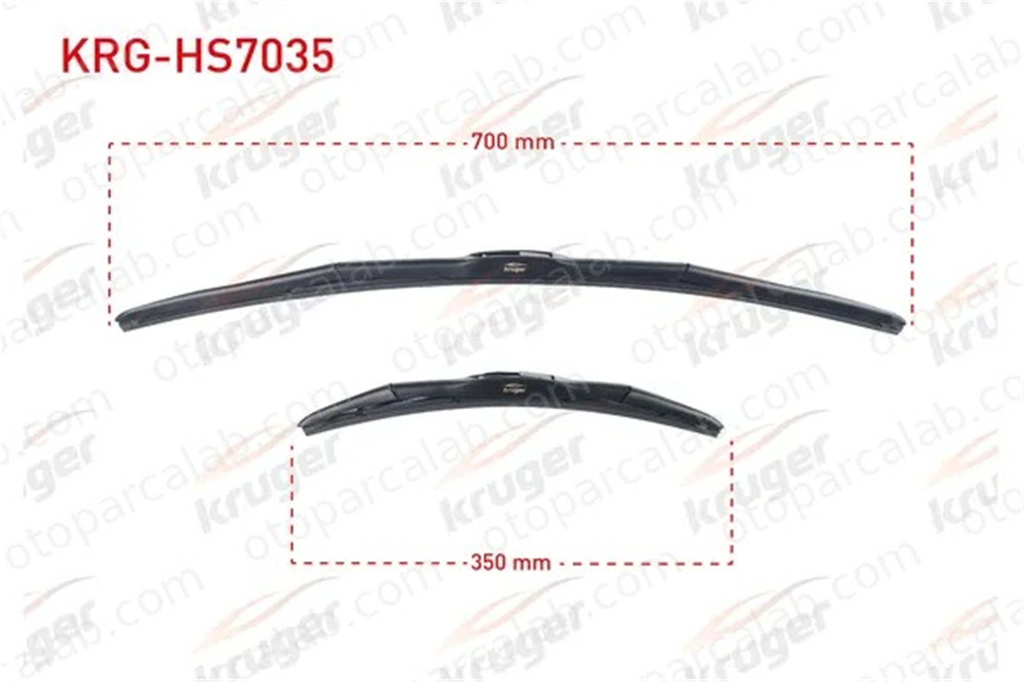 KRUGER HS7035 Silecek Süpürgesi Ön Hybrid Tip 700/350 mm - 28/14 inç MERCEDES-BENZ G-SERISI AUDI A4 B7 Avant 8521212620 8522212B00