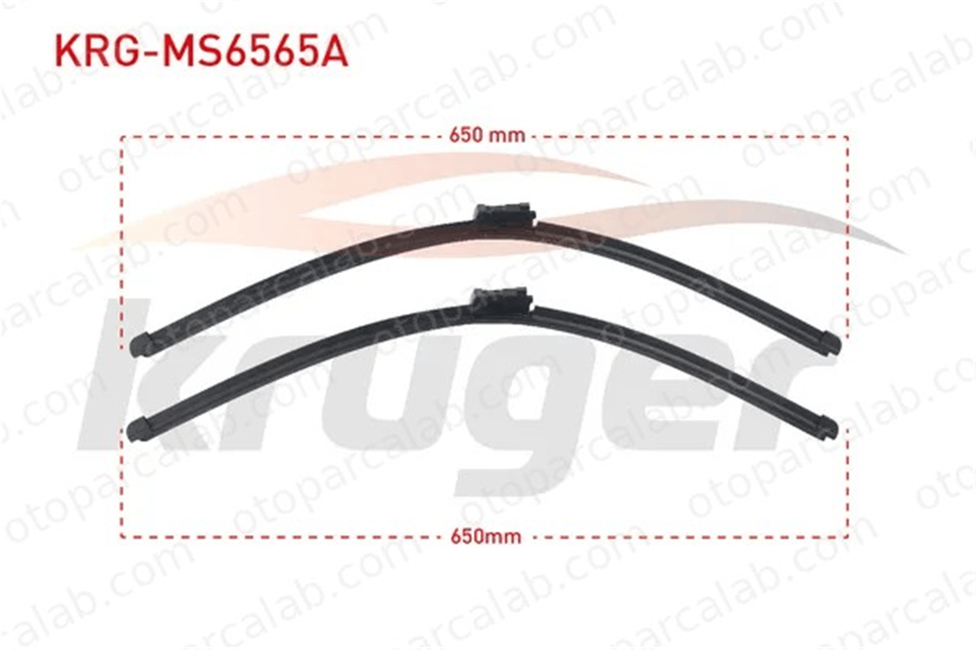 KRUGER MS6565A Silecek Süpürgesi Ön 650/650 mm - 26/26 inç OPEL ASTRA J ASTRA J Sports Tourer 6423N8 6423N7