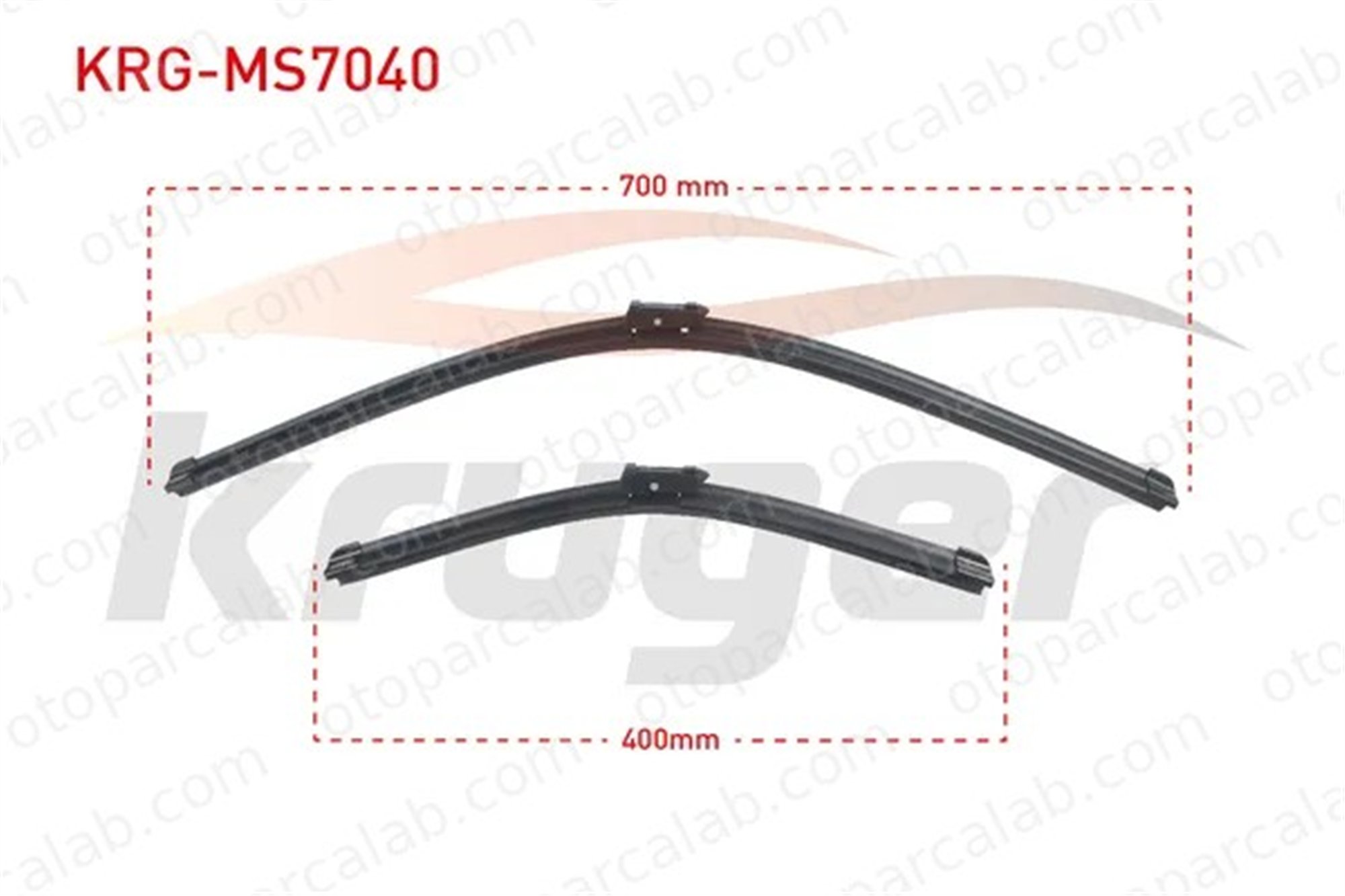 KRUGER MS7040 Silecek Süpürgesi Ön 700/400 mm - 28/16 inç MERCEDES-BENZ G-SERISI FIAT PANDA 1611746680 517998002