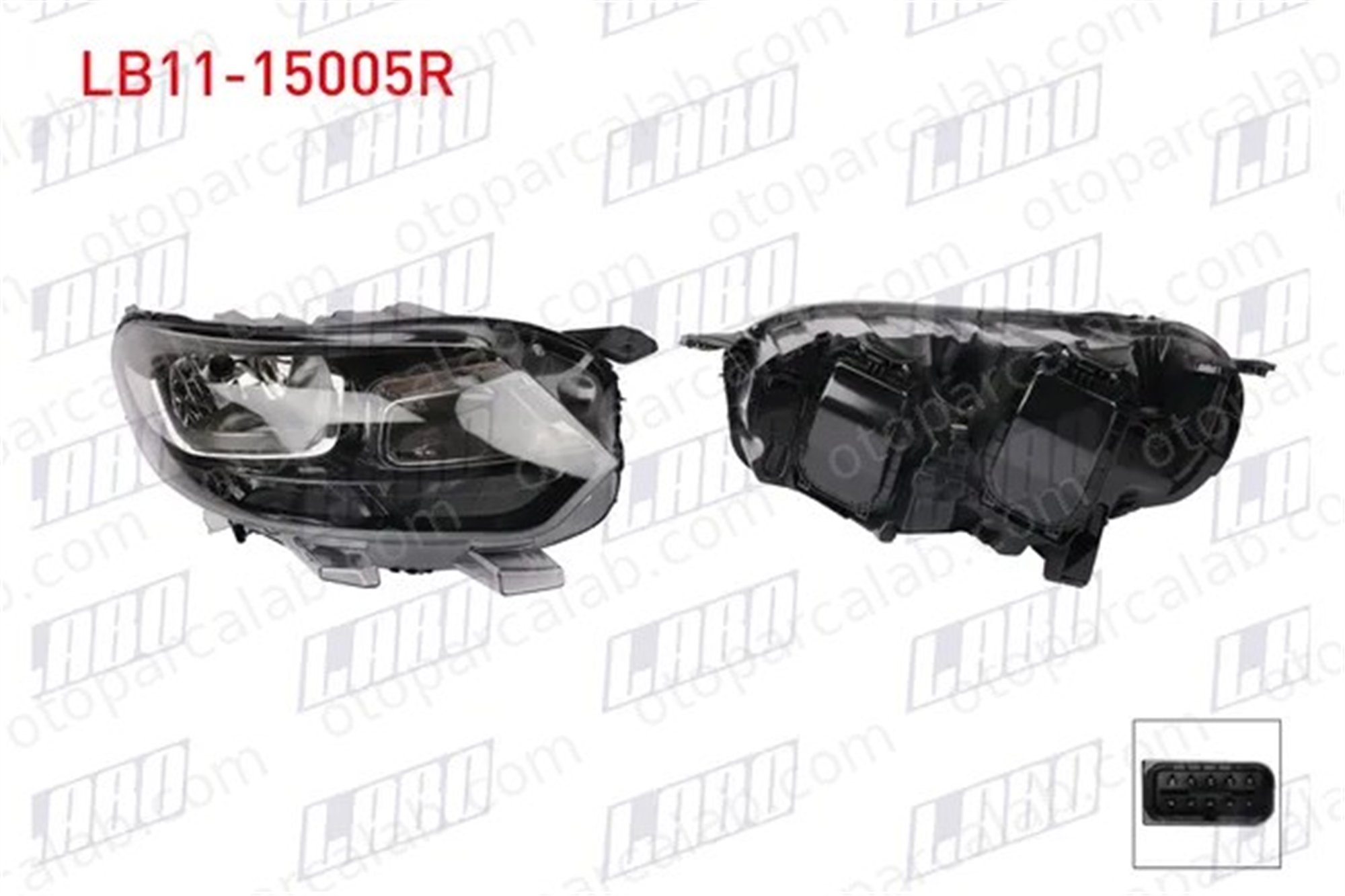 LABO LB11-15005R Far Sağ CITROËN SPACETOURER Minibüs/Otobüs OPEL ZAFIRA LIFE Minibüs/Otobüs 9808567680