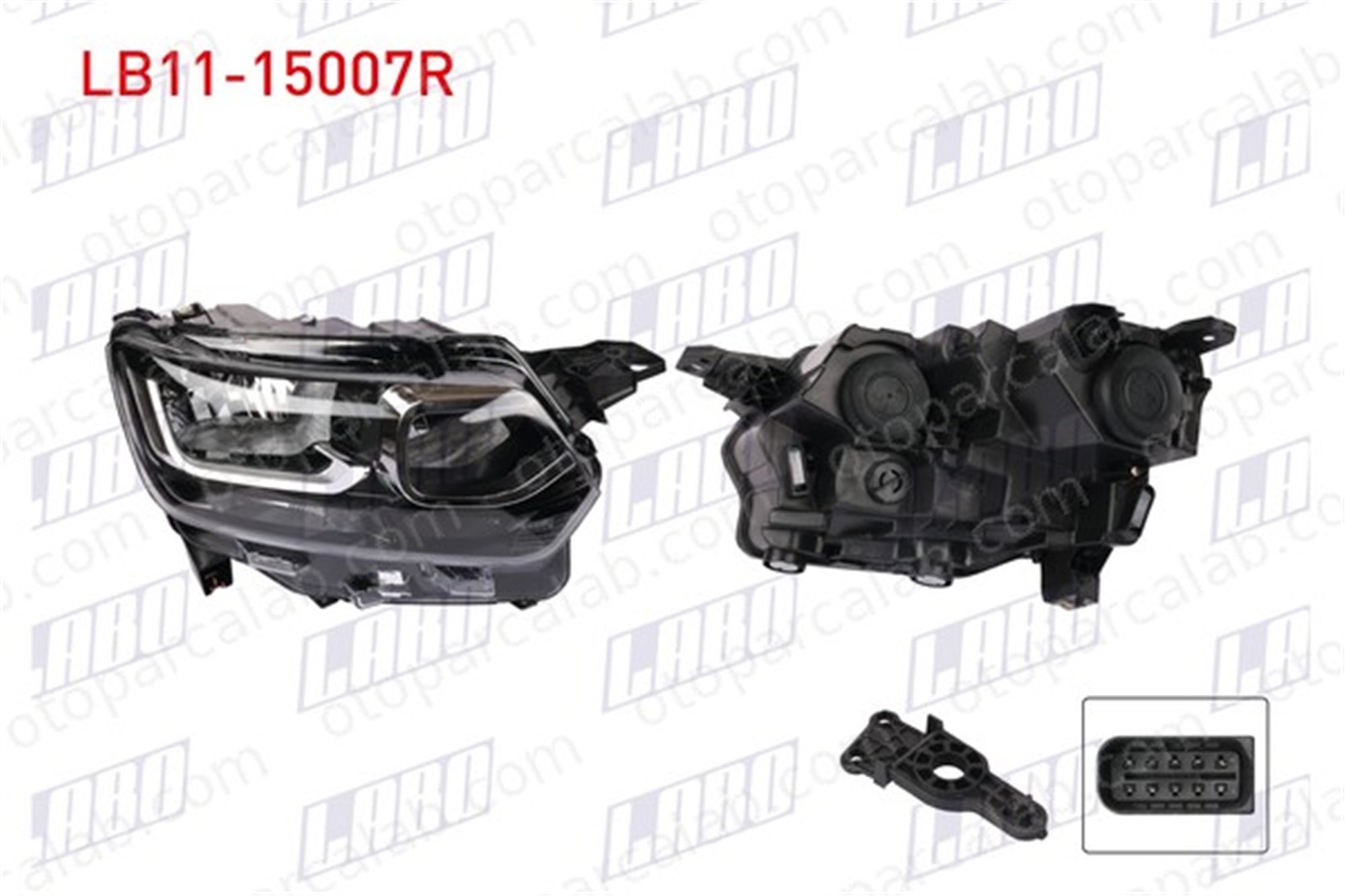 LABO LB11-15007R Far Sağ CITROËN BERLINGO Kasa/büyük limuzin BERLINGO 9816824780