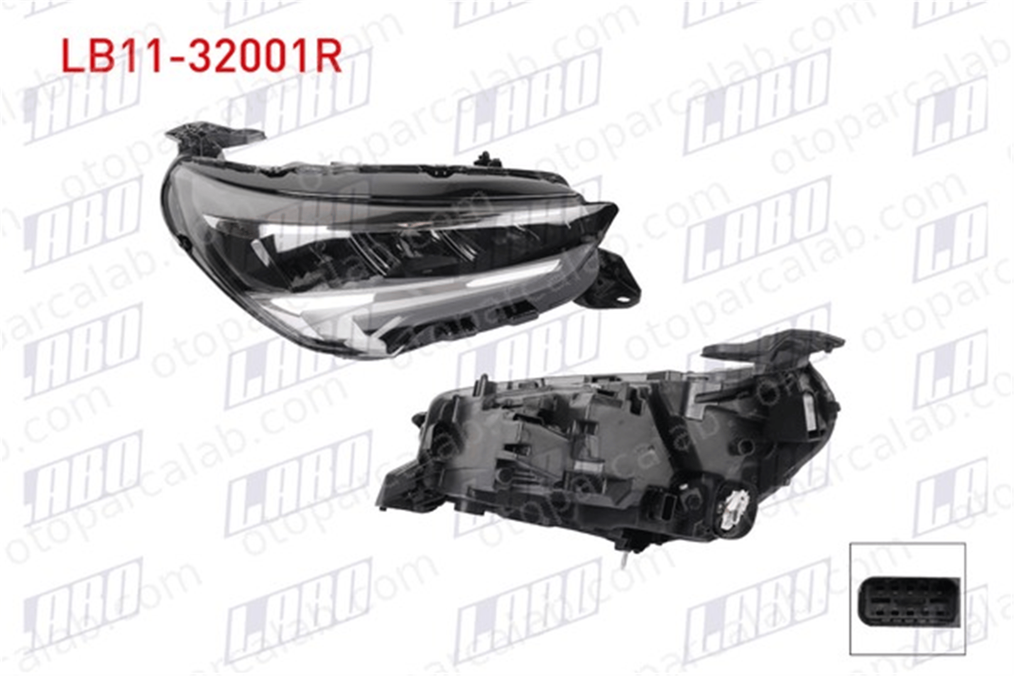 LABO LB11-32001R Far Sağ OPEL CORSA F CORSA F Kasa/eğik arka 9829522580