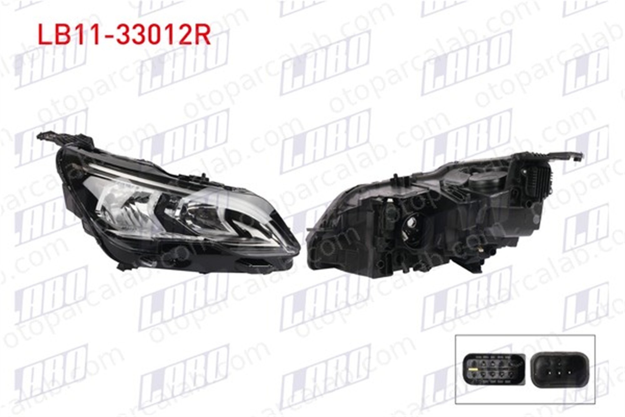 LABO LB11-33012R Far Sağ PEUGEOT 5008 II 3008 SUV 1616878080 1686413380