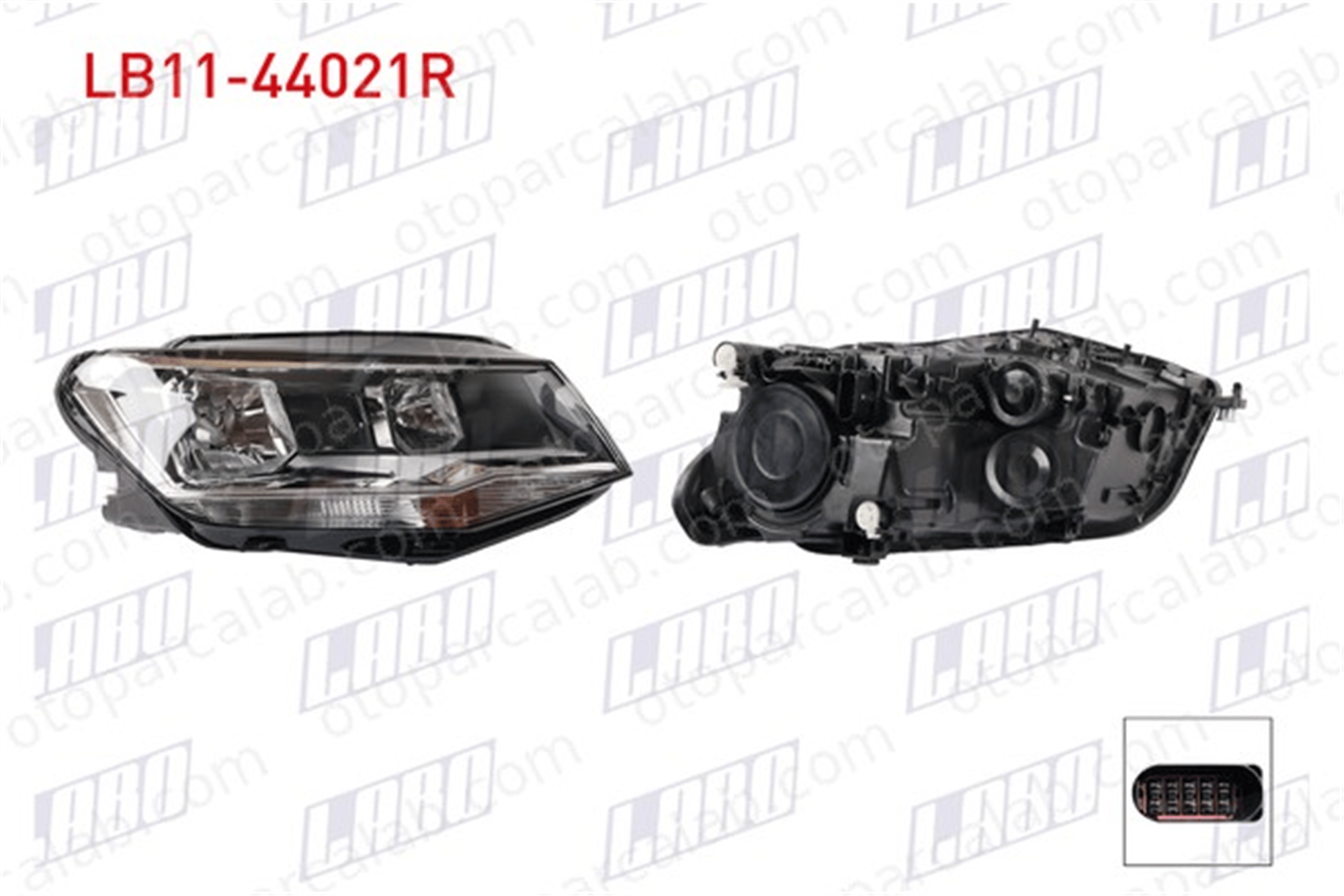 LABO LB11-44021R Far Sağ VW CADDY IV Kasa/büyük limuzin CADDY IV MPV 1EA012286061 2K1941006