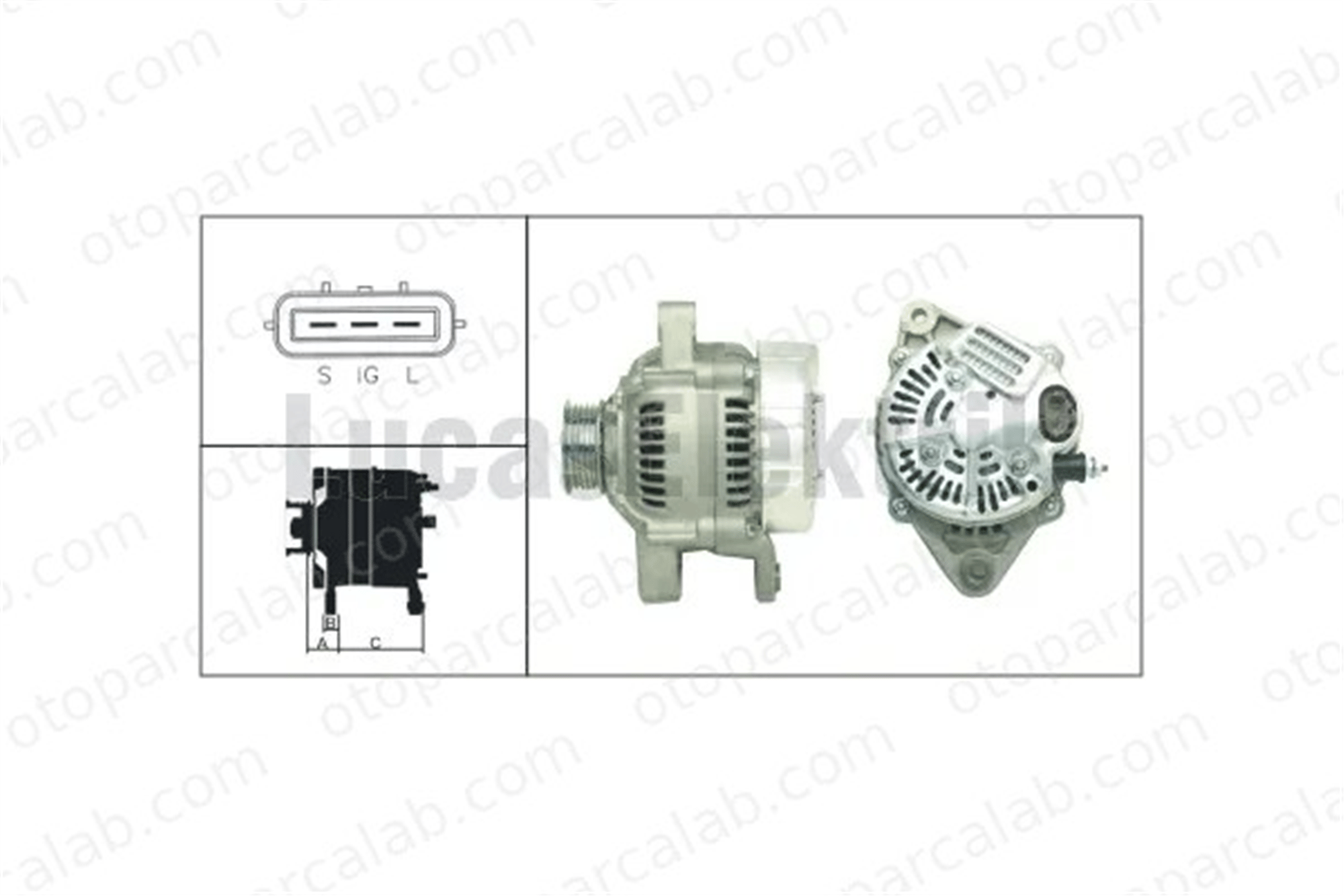 LUCAS ELEKTRIK LEA0189 Alternatör TOYOTA COROLLA CARINA E VI 2706002040 2706002050