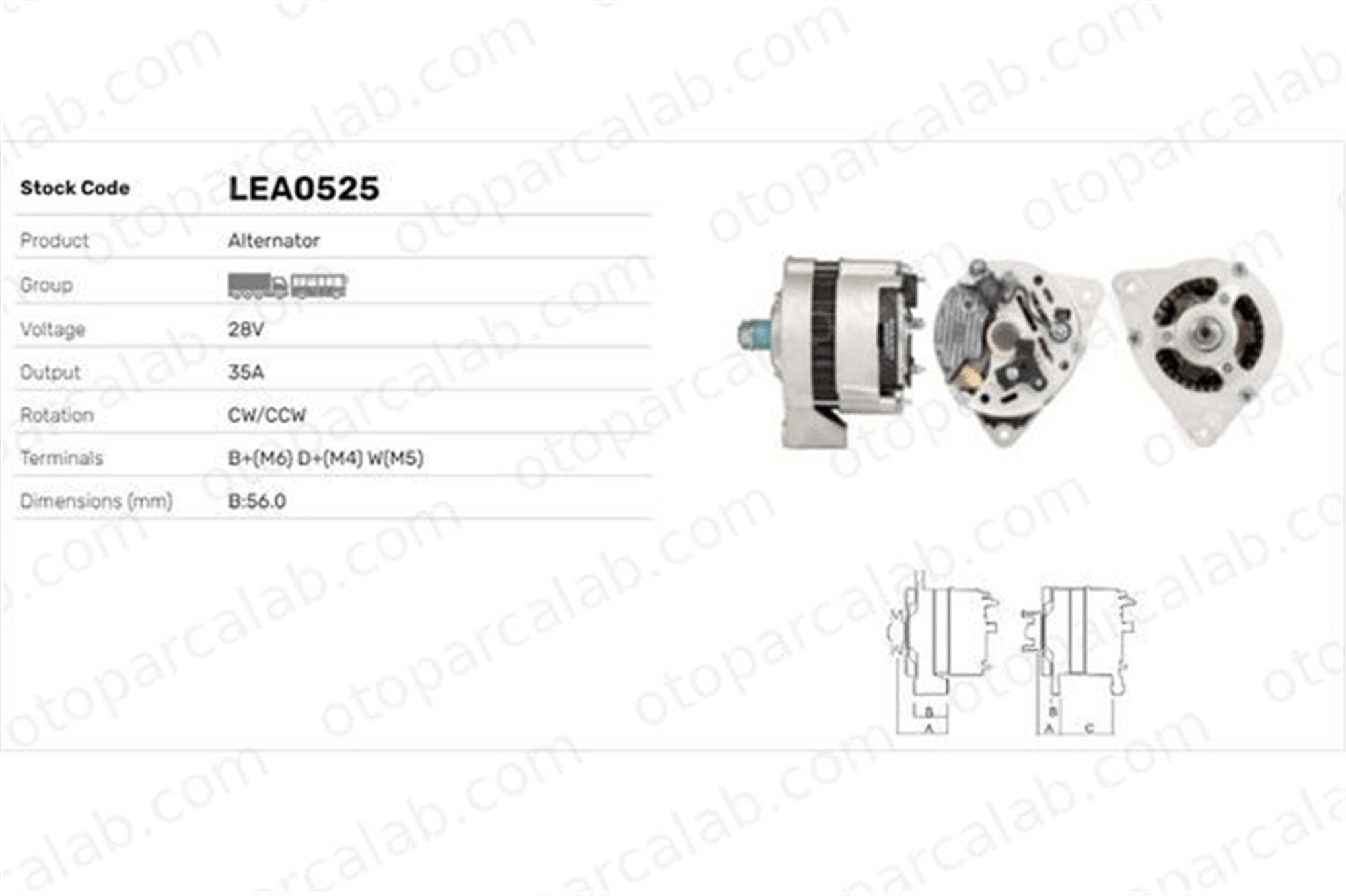 LUCAS ELEKTRIK LEA0525 Alternatör OPEL SIGNUM Hatchback CITROËN C4 Coupe 1178136 01178136
