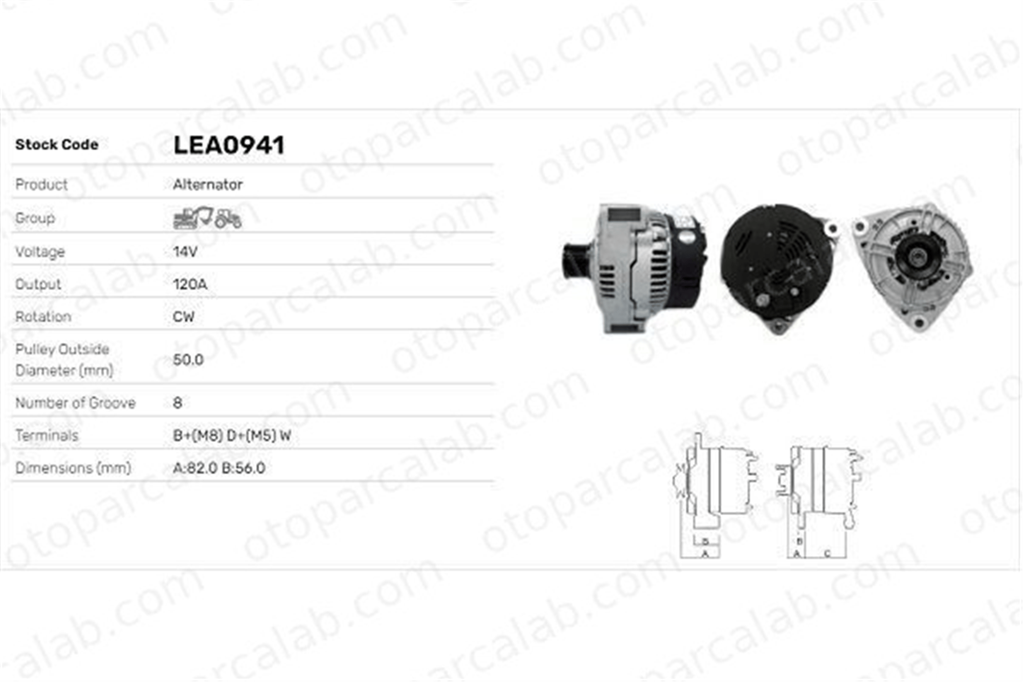 LUCAS ELEKTRIK LEA0941 Alternatör MERCEDES-BENZ E-SERISI S-SERISI AL111676 AL114093