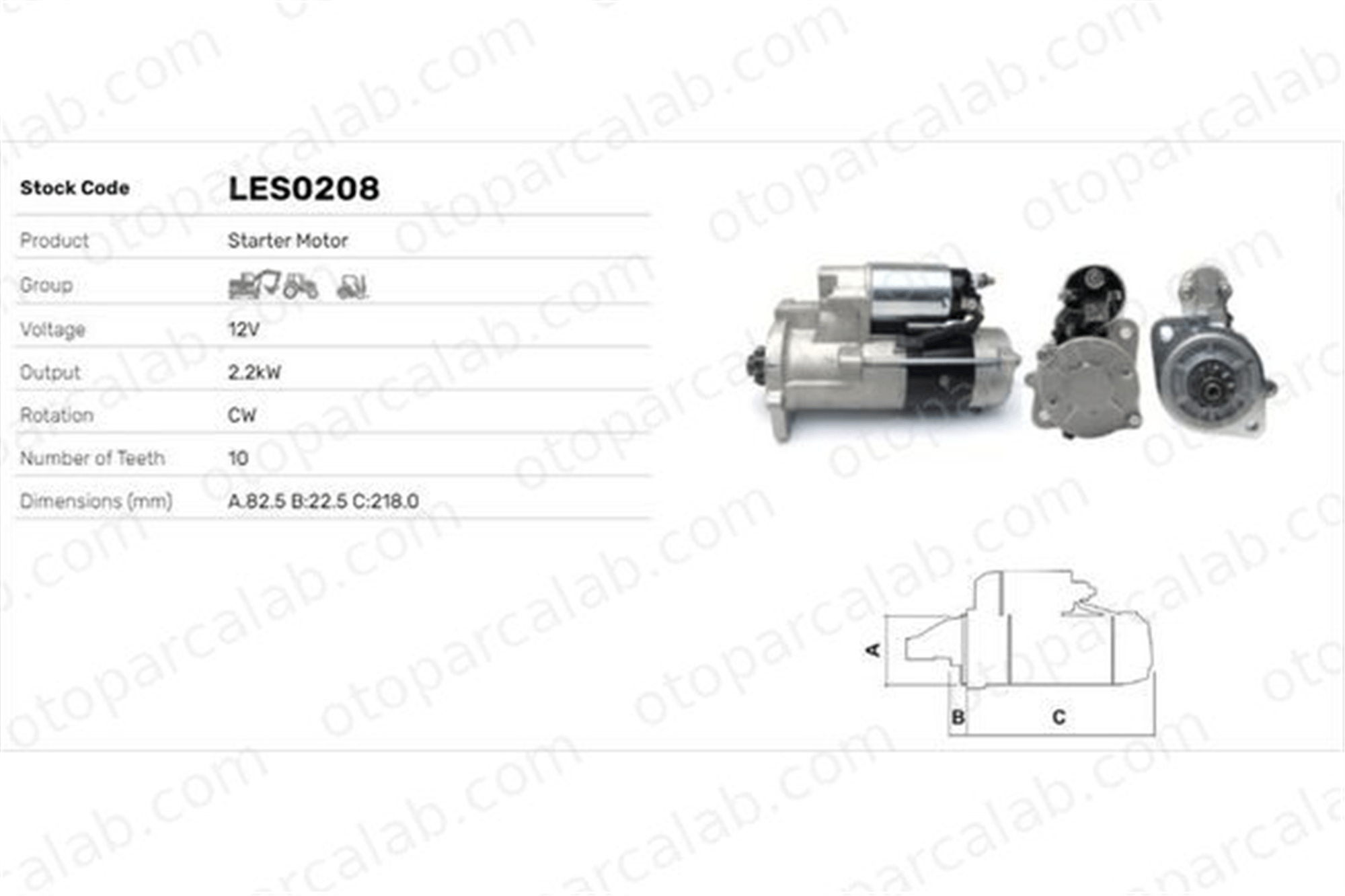LUCAS ELEKTRIK LES0208 Marş Dinamosu TOYOTA HILUX V Pick-up HIACE III Minibüs/Otobüs 32A66 10126100