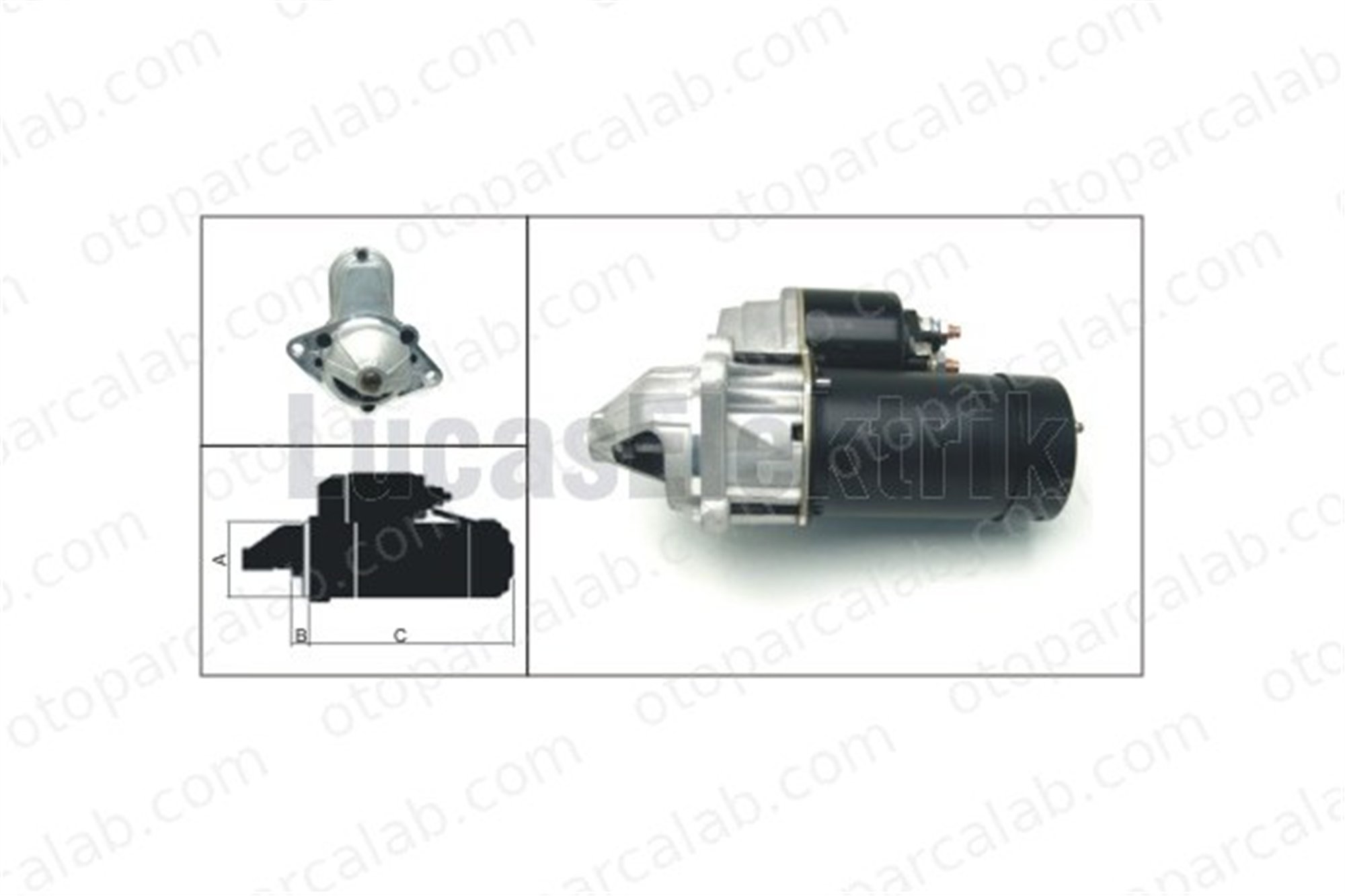 LUCAS ELEKTRIK LES0275 Marş Dinamosu OPEL CORSA D KADETT E Hatchback 25182244 25186107