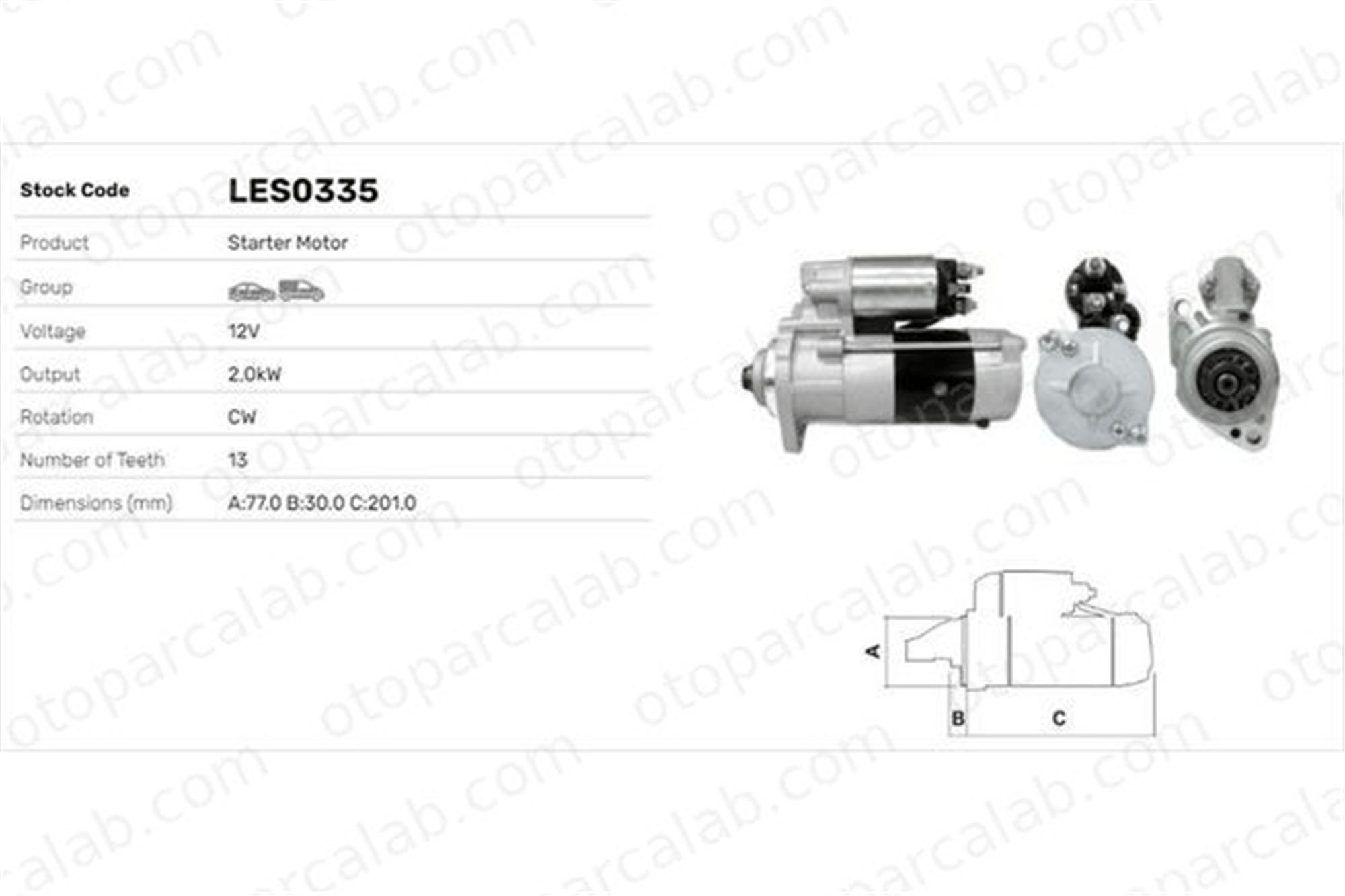 LUCAS ELEKTRIK LES0335 Marş Dinamosu MITSUBISHI SPACE WAGON L200 1958486 1992334