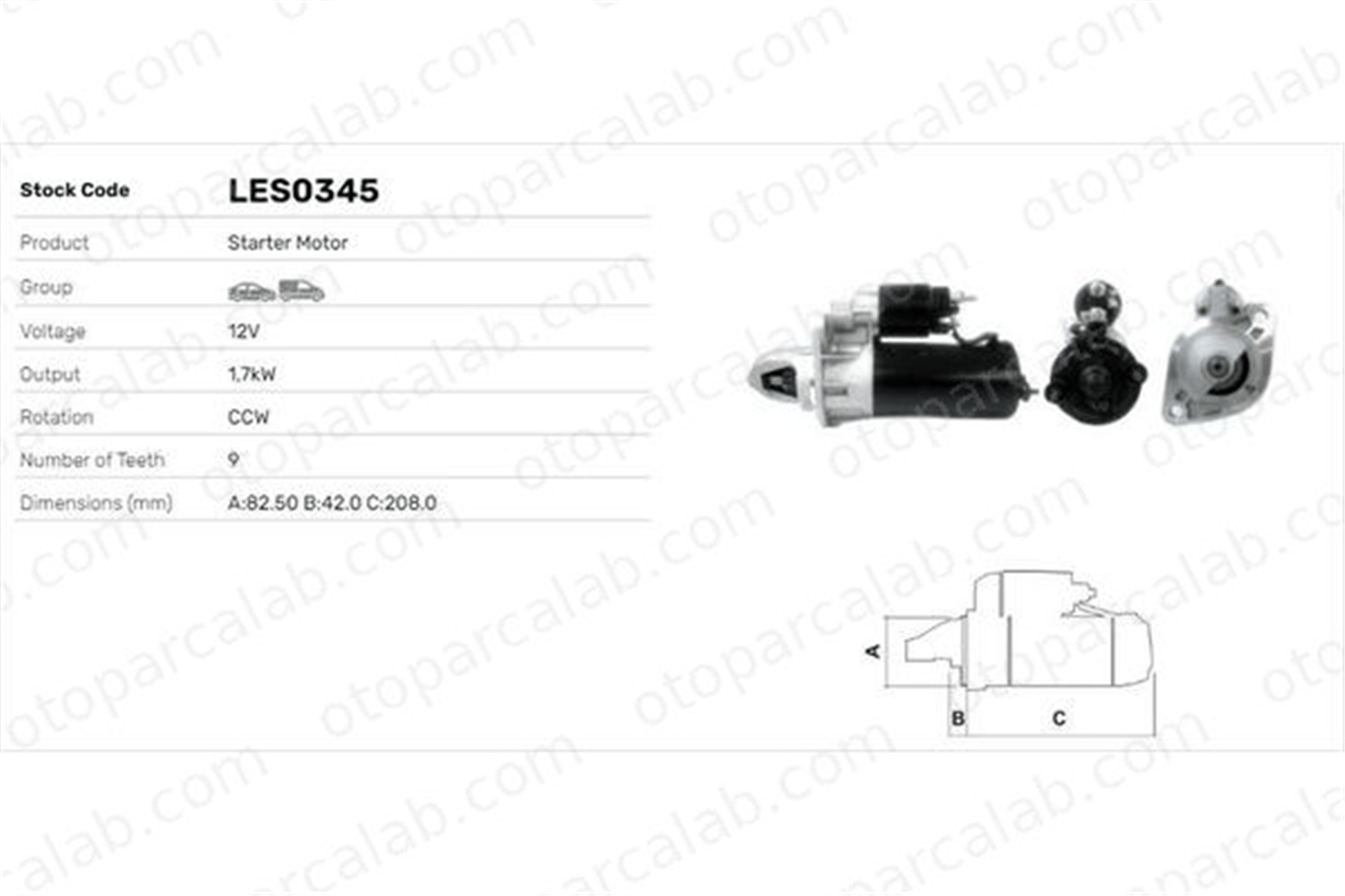 LUCAS ELEKTRIK LES0345 Marş Dinamosu VW TRANSPORTER T3 Minibüs/Otobüs TRANSPORTER T3 Panelvan/Van 68911023D 068911023D