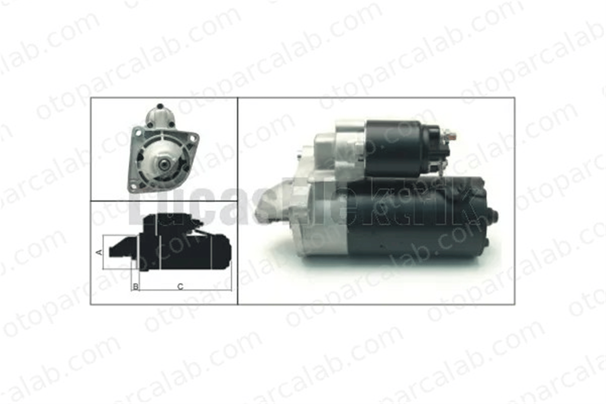 LUCAS ELEKTRIK LES0367 Marş Dinamosu ALFA ROMEO 156 Sportwagon 156 46823543 55192482