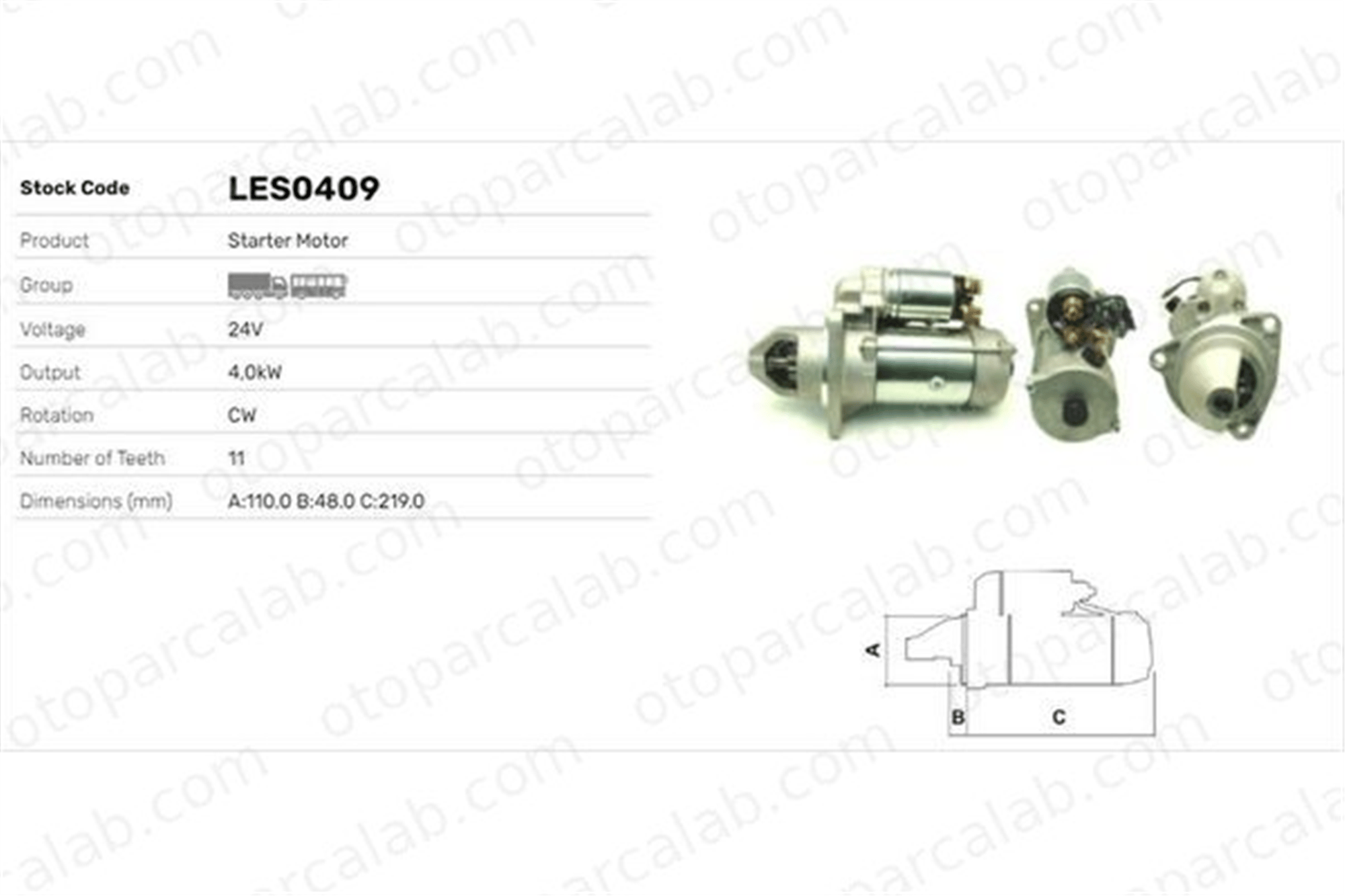 LUCAS ELEKTRIK LES0409 Marş Dinamosu AUDI 80 B2 Sedan LRS02457 1725900
