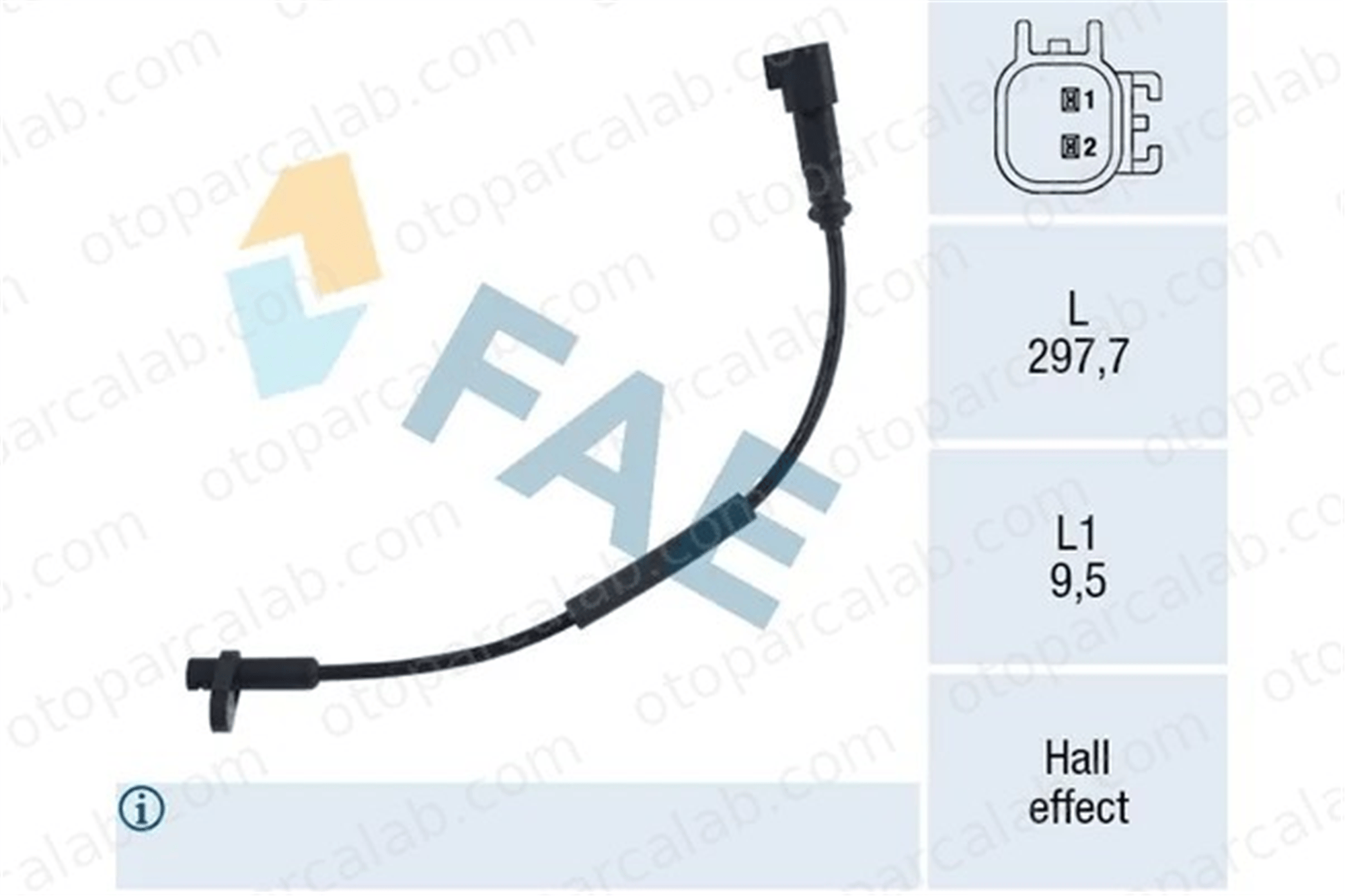 MADE IN TAIWAN BK312B372AA Abs Sensörü Ön Sağ veya Sol FORD TRANSIT V363 Panelvan/Van TRANSIT V363 Platform şasi BK312B372AA 1817685
