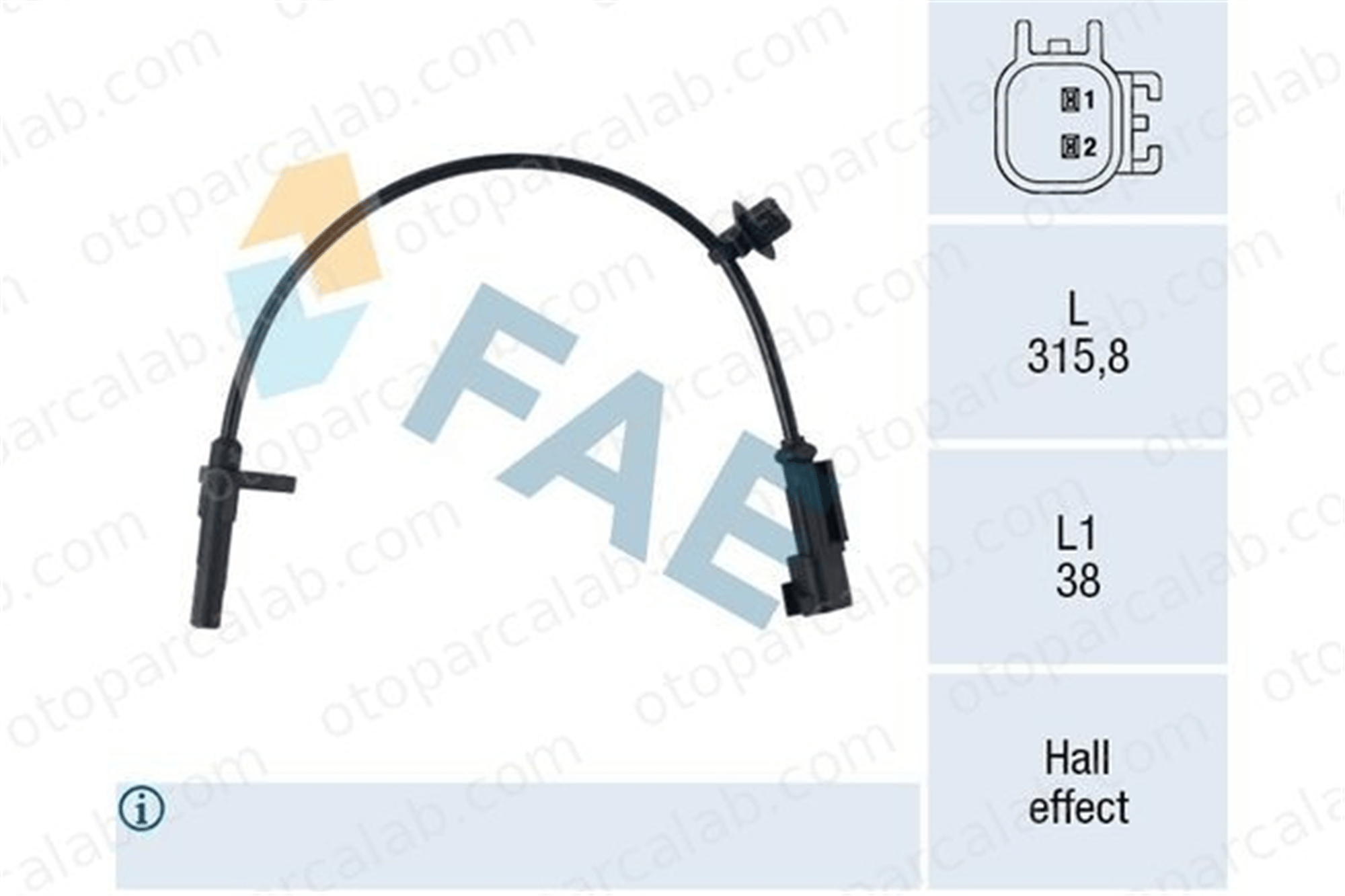 MADE IN TAIWAN BK312B372DA Abs Sensörü Arka Sağ veya Sol FORD TRANSIT V363 Panelvan/Van TRANSIT V363 Platform şasi BK312B372DA 1817686