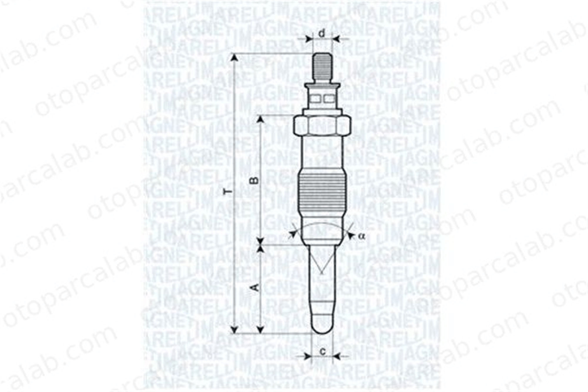 MAGNETI MARELLI 060900290606 Isıtma Bujisi MERCEDES-BENZ 124 Sedan 124 T-Model 1590001 0001590001