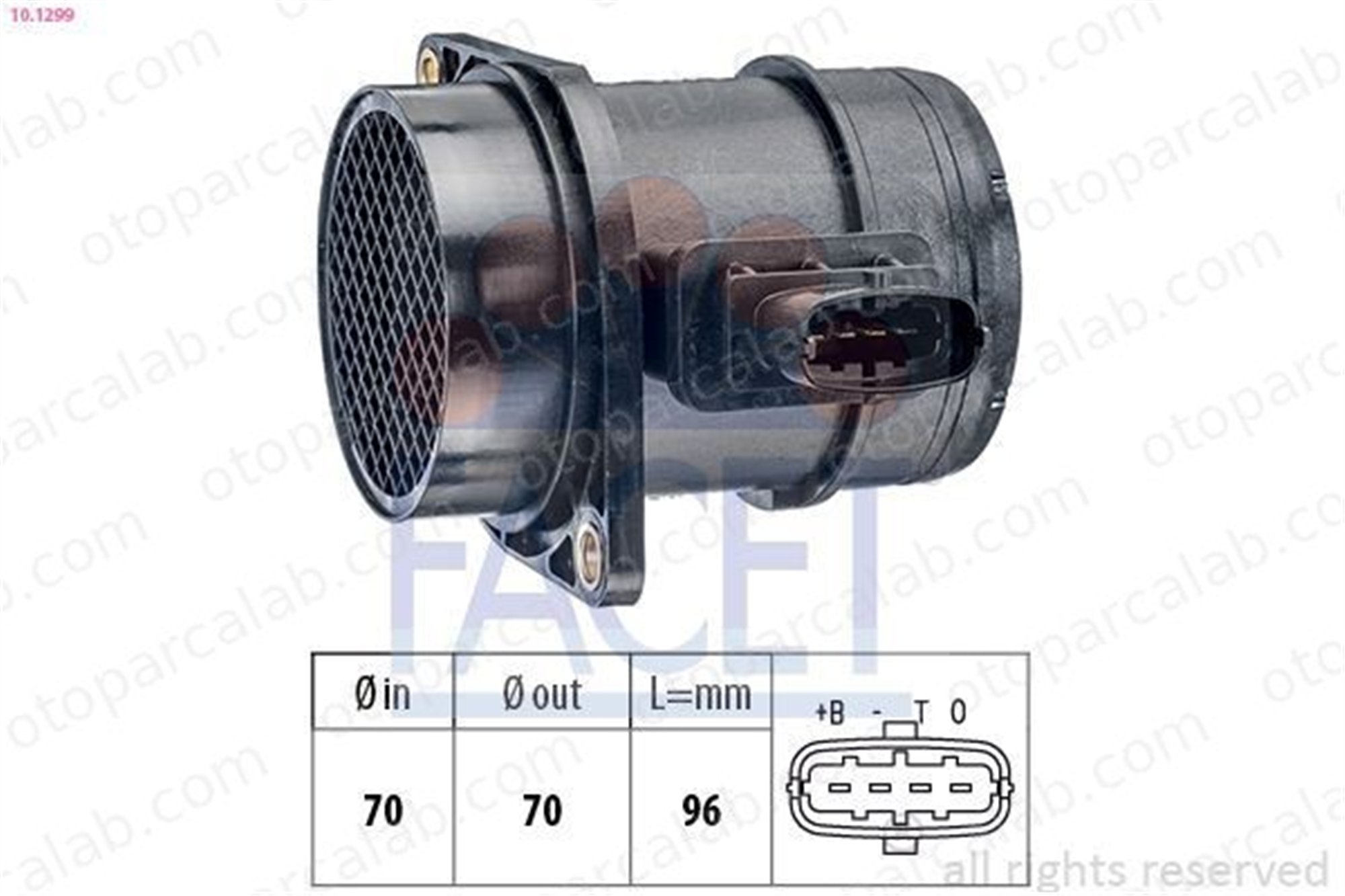 MAGNETI MARELLI 259003454800 Hava Debimetresi ALFA ROMEO MITO FIAT PUNTO EVO 51782034