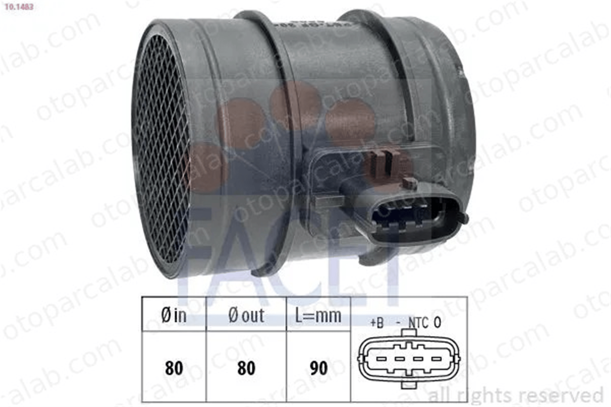 MAGNETI MARELLI 259003456600 Hava Debimetresi IVECO DAILY IV Platform şasi DAILY III Panelvan/Van 51830257