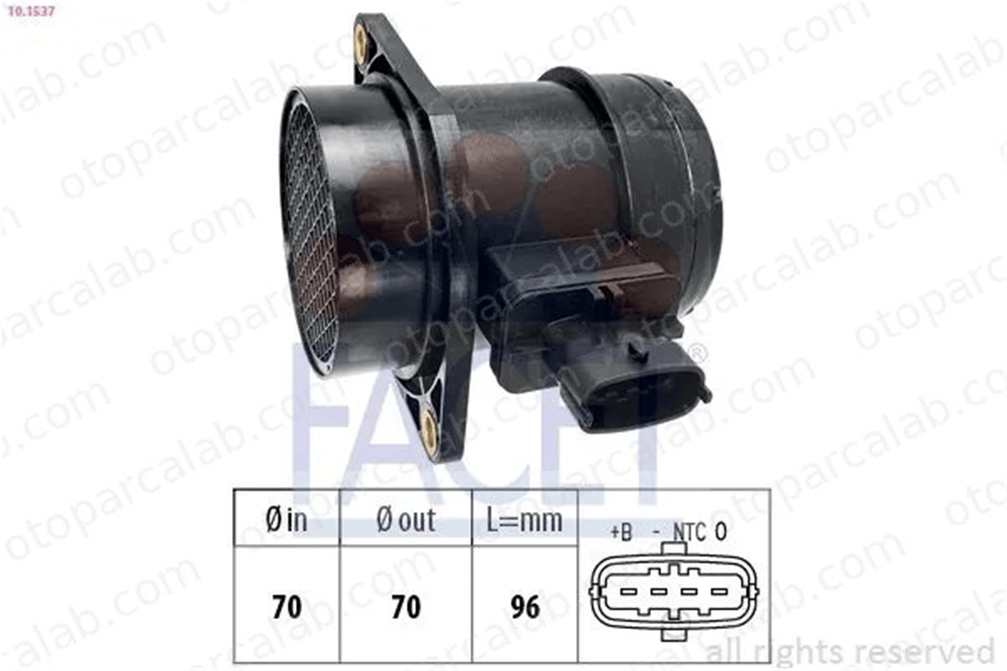 MAGNETI MARELLI 259003456800 Hava Debimetresi SUZUKI VITARA FIAT TIPO Hatchback 55269980