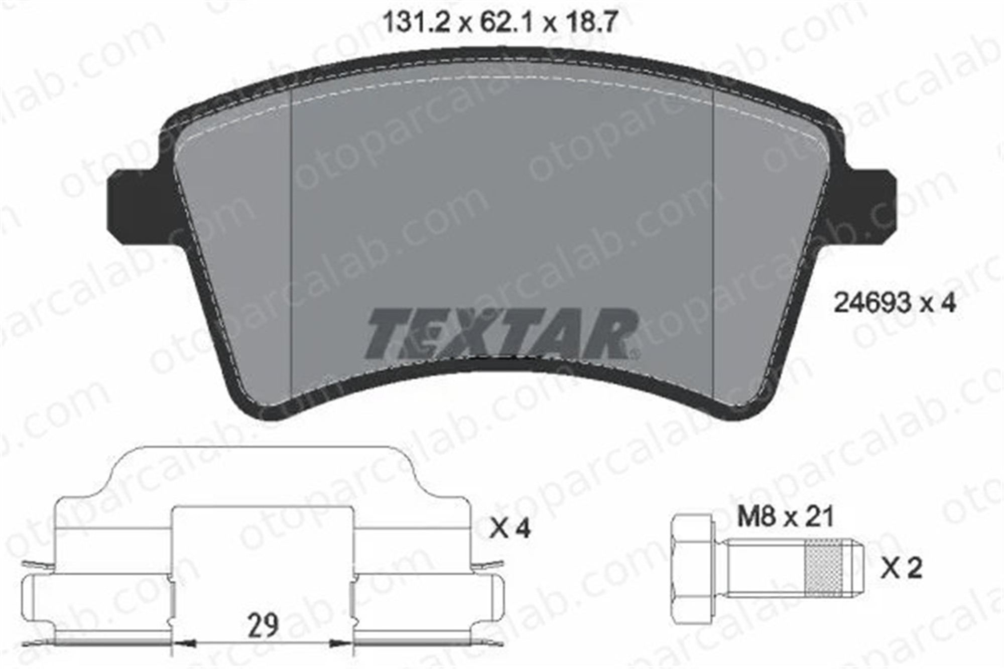 MAGNETI MARELLI 323700005700 Fren Disk Balata Ön RENAULT KANGOO / GRAND KANGOO II KANGOO Express 323700005700 410601334R