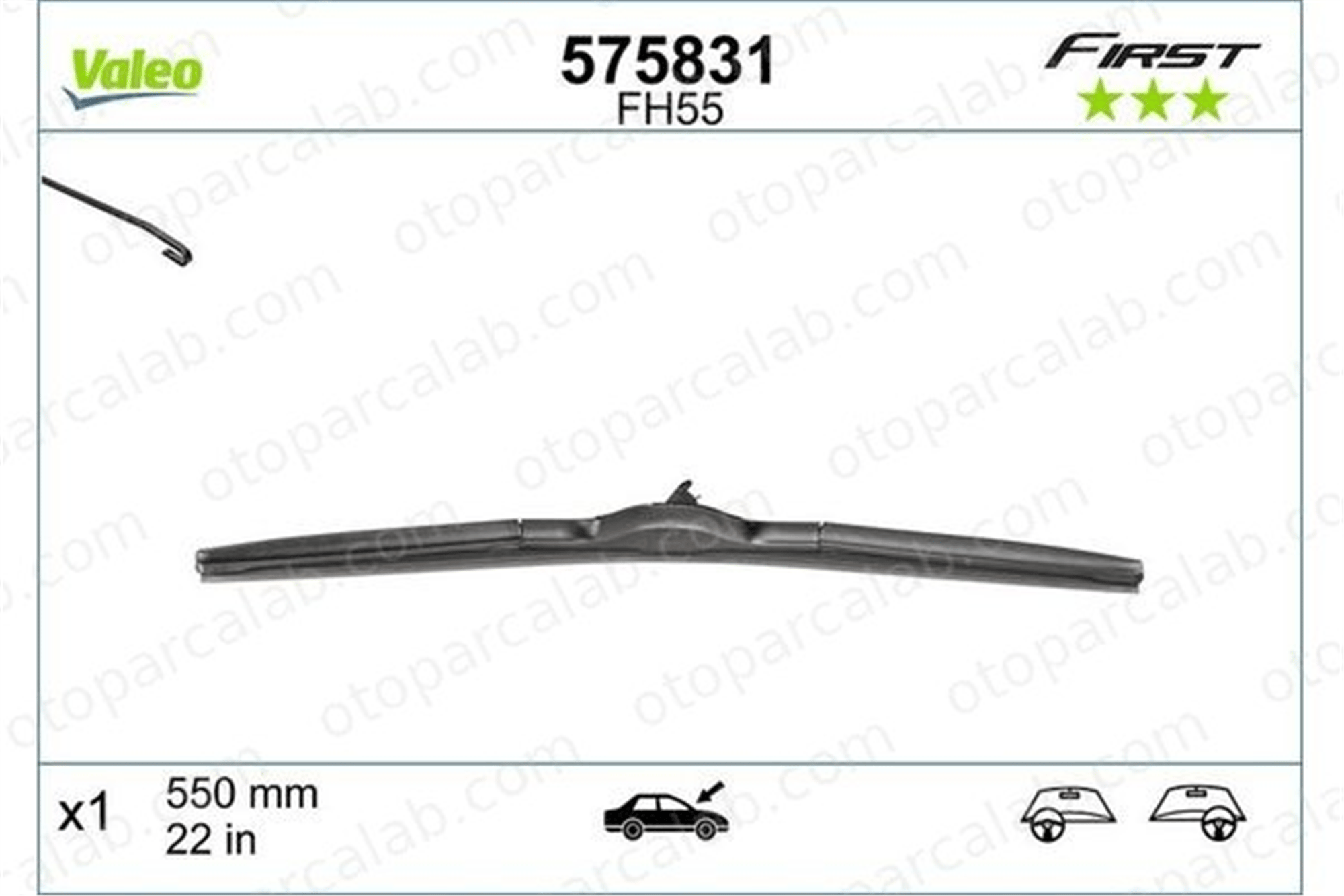 MAGNETI MARELLI 359015016293 Silecek Süpürgesi Ön 550/450 mm - 22/18 inç MAZDA 2 LEXUS IS II 6000607072 6000607070
