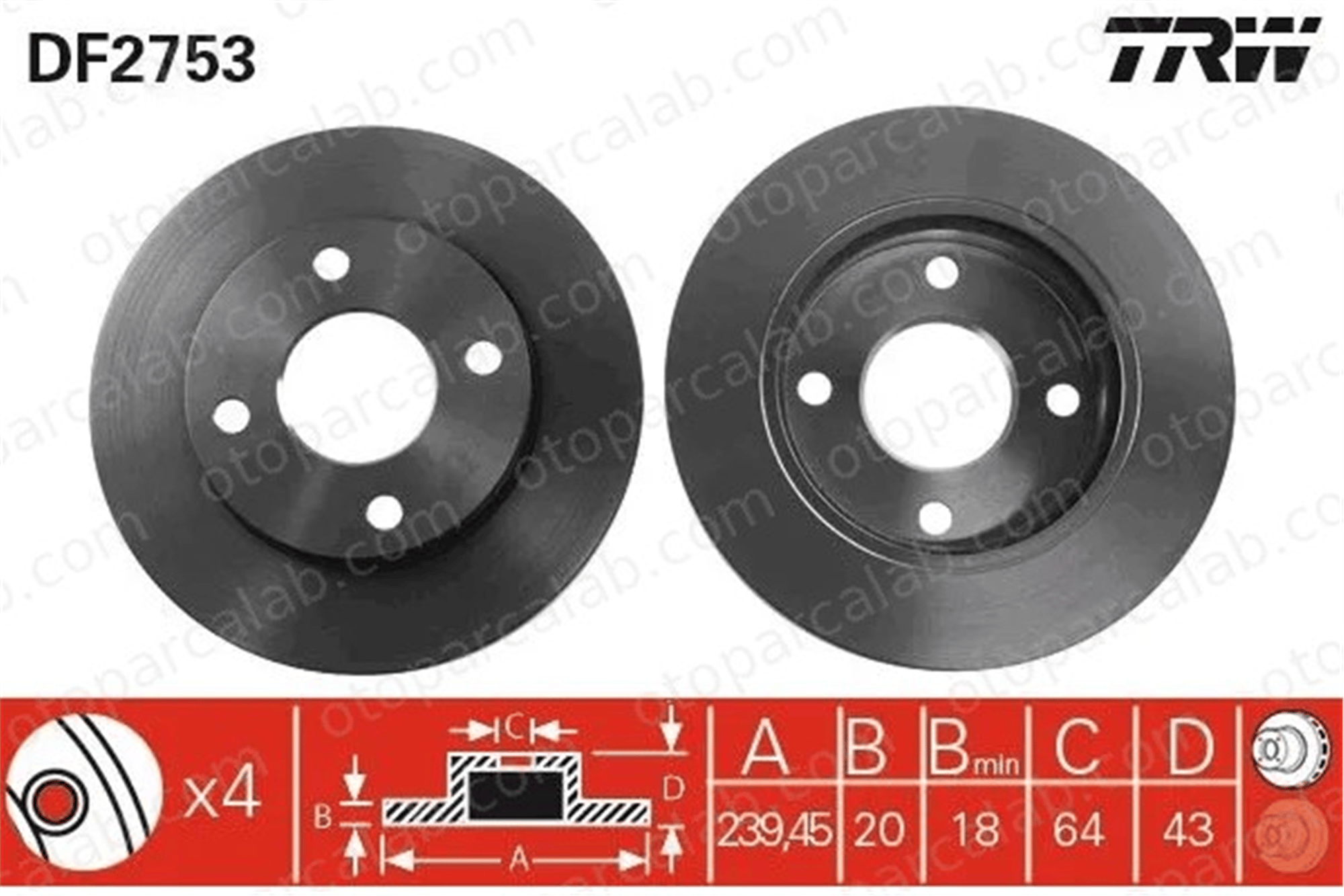 MAGNETI MARELLI 360704018900 Fren Disk Ayna Ön Sağ ve Sol FORD FIESTA III ESCORT V 1018277 1019604