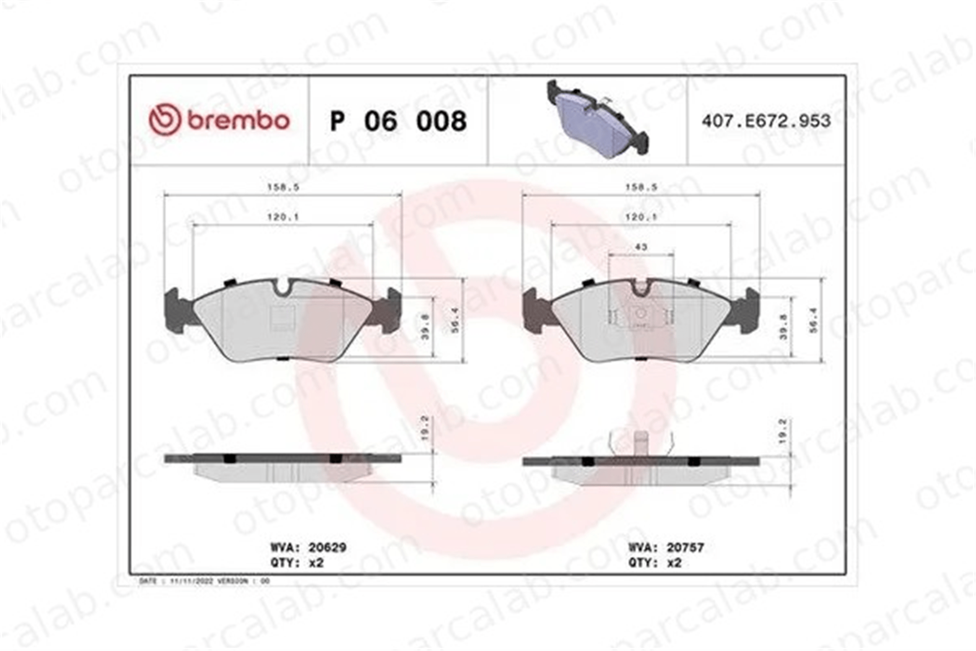 MAGNETI MARELLI 363700406008 Fren Disk Balata Ön BMW 5 MASERATI BITURBO Coupe 363700406008 193100