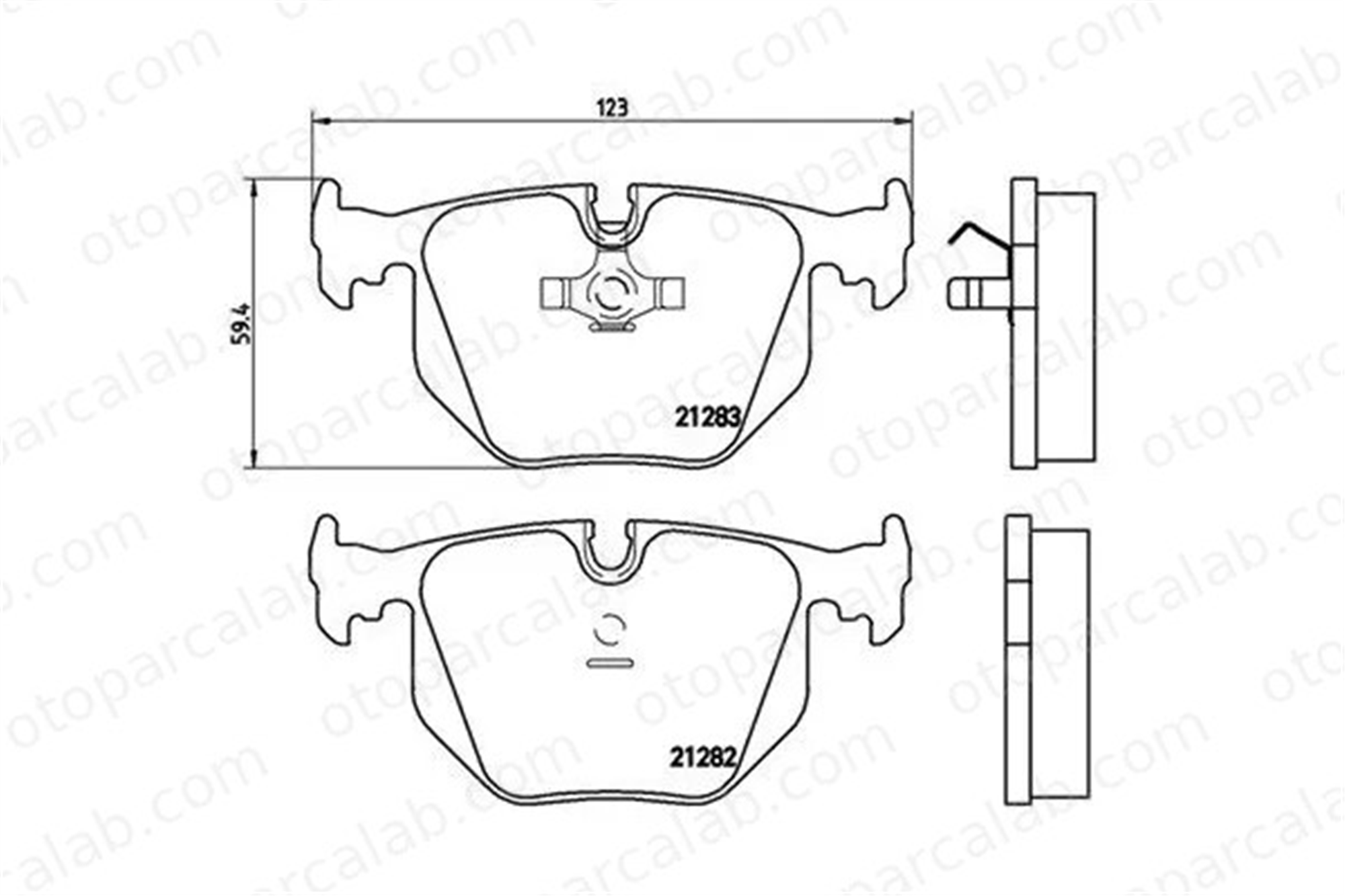 MAGNETI MARELLI 363700406016 Fren Disk Balata Arka BMW 8 MASERATI QUATTROPORTE IV 363700406016 34211159344