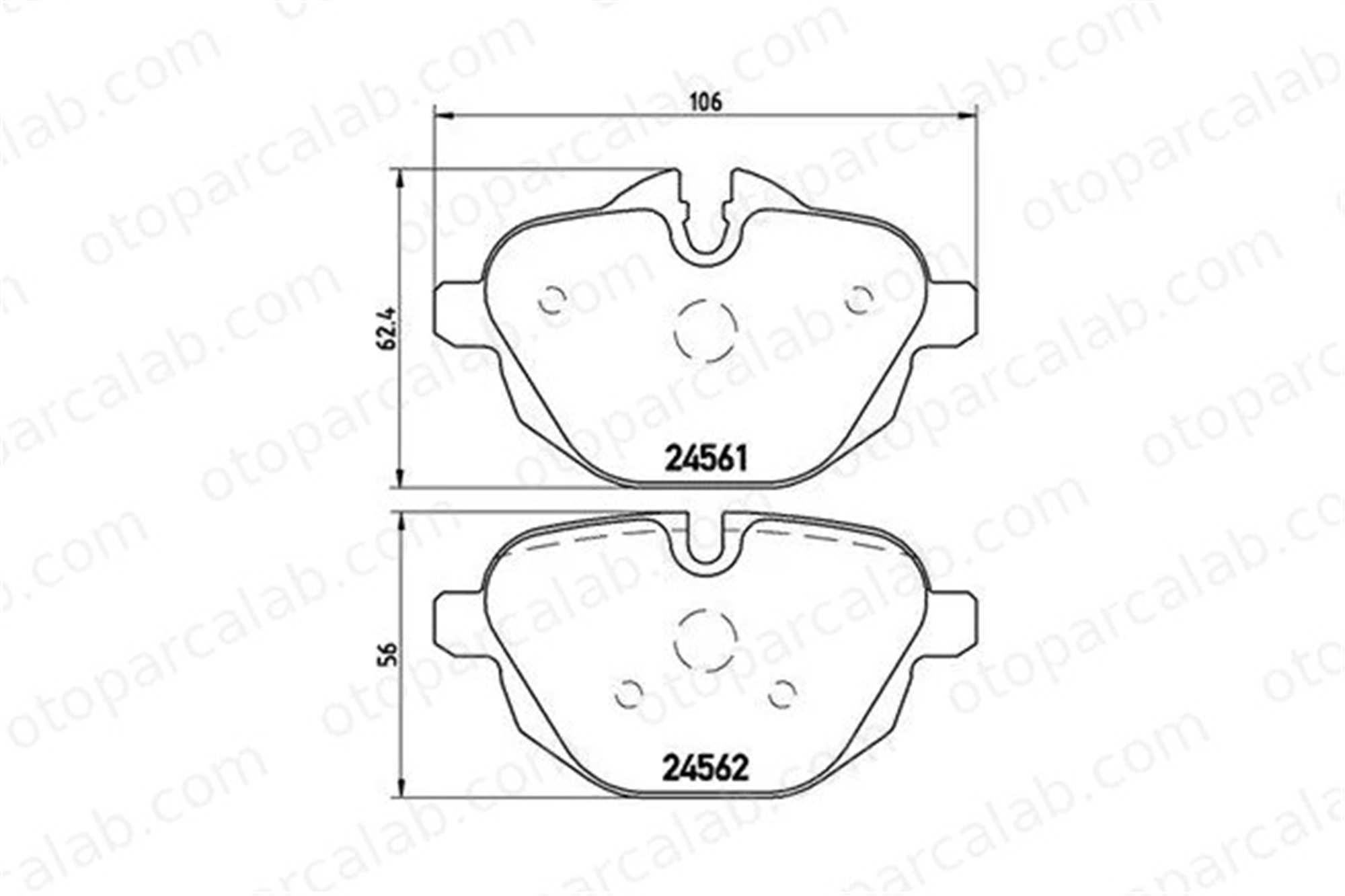 MAGNETI MARELLI 363700406064 Fren Disk Balata Arka BMW 5 5 Touring 363700406064 2456870
