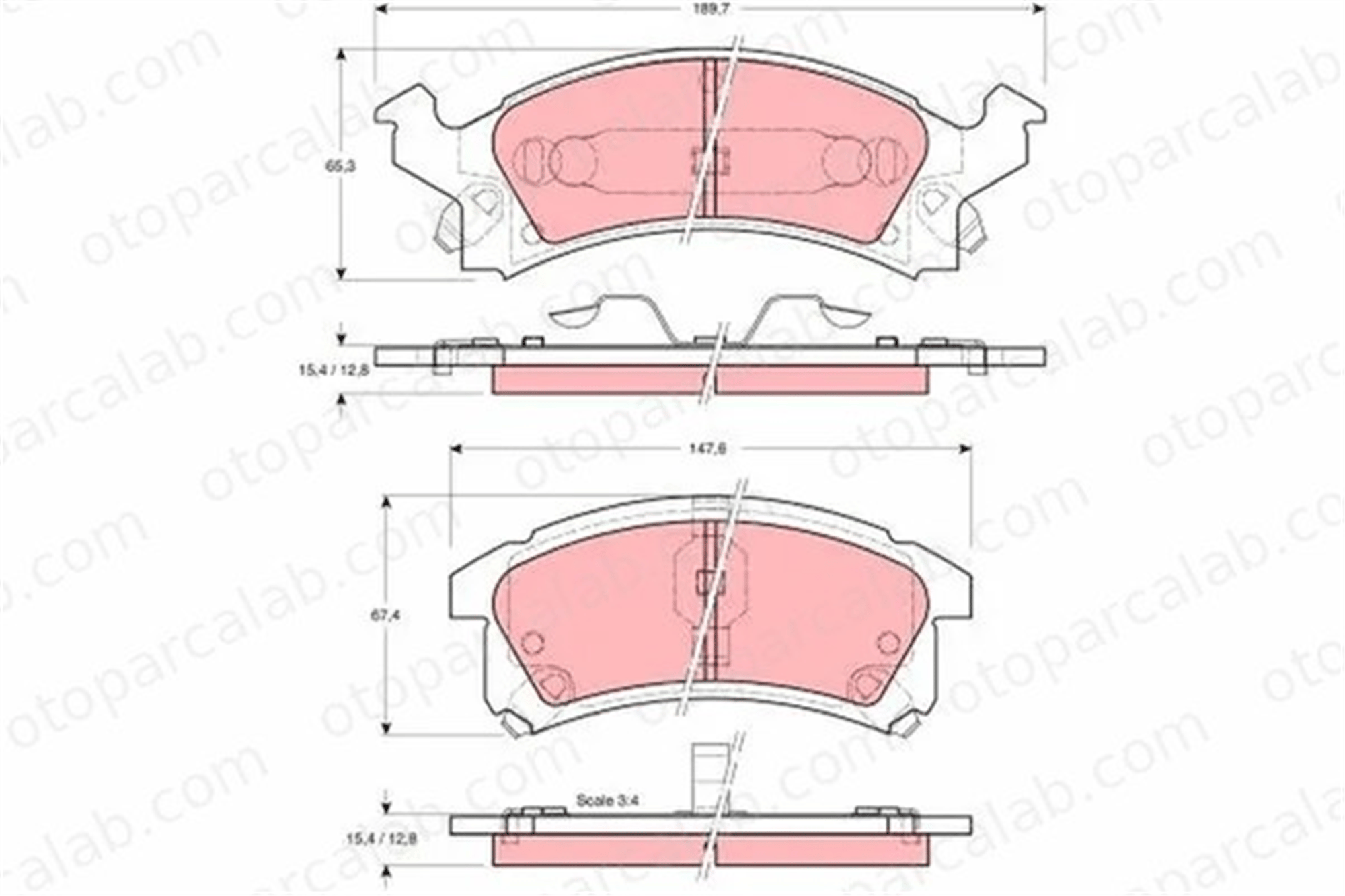 MAGNETI MARELLI 363700407004 Fren Disk Balata Ön CHEVROLET BERETTA Coupe BUICK SKYLARK 363700407004 12510005