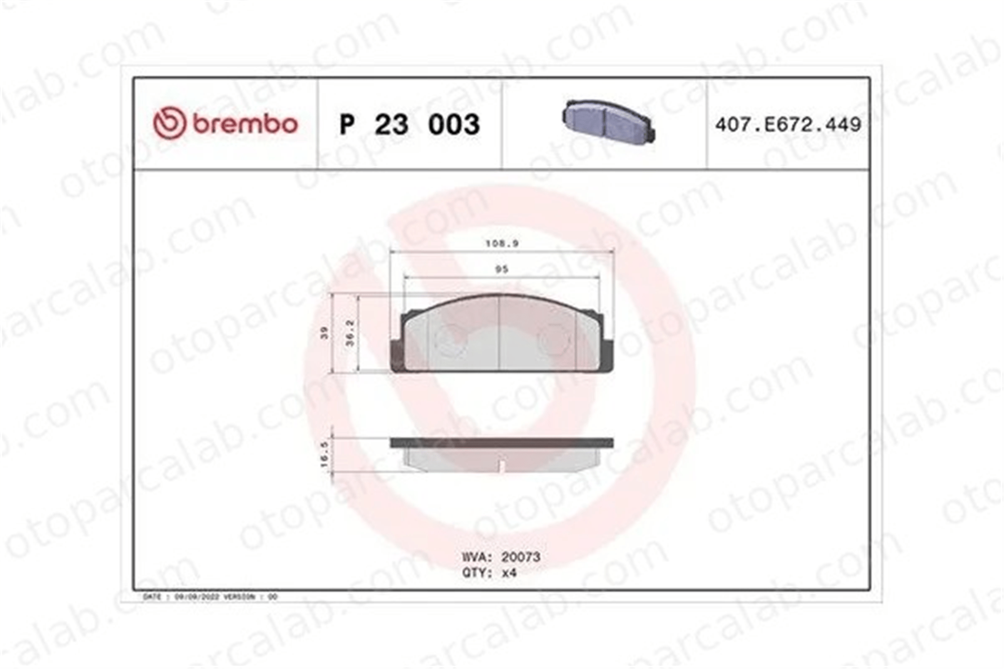MAGNETI MARELLI 363700423003 Fren Disk Balata Ön FIAT 131 132 363700423003 SE127165005A