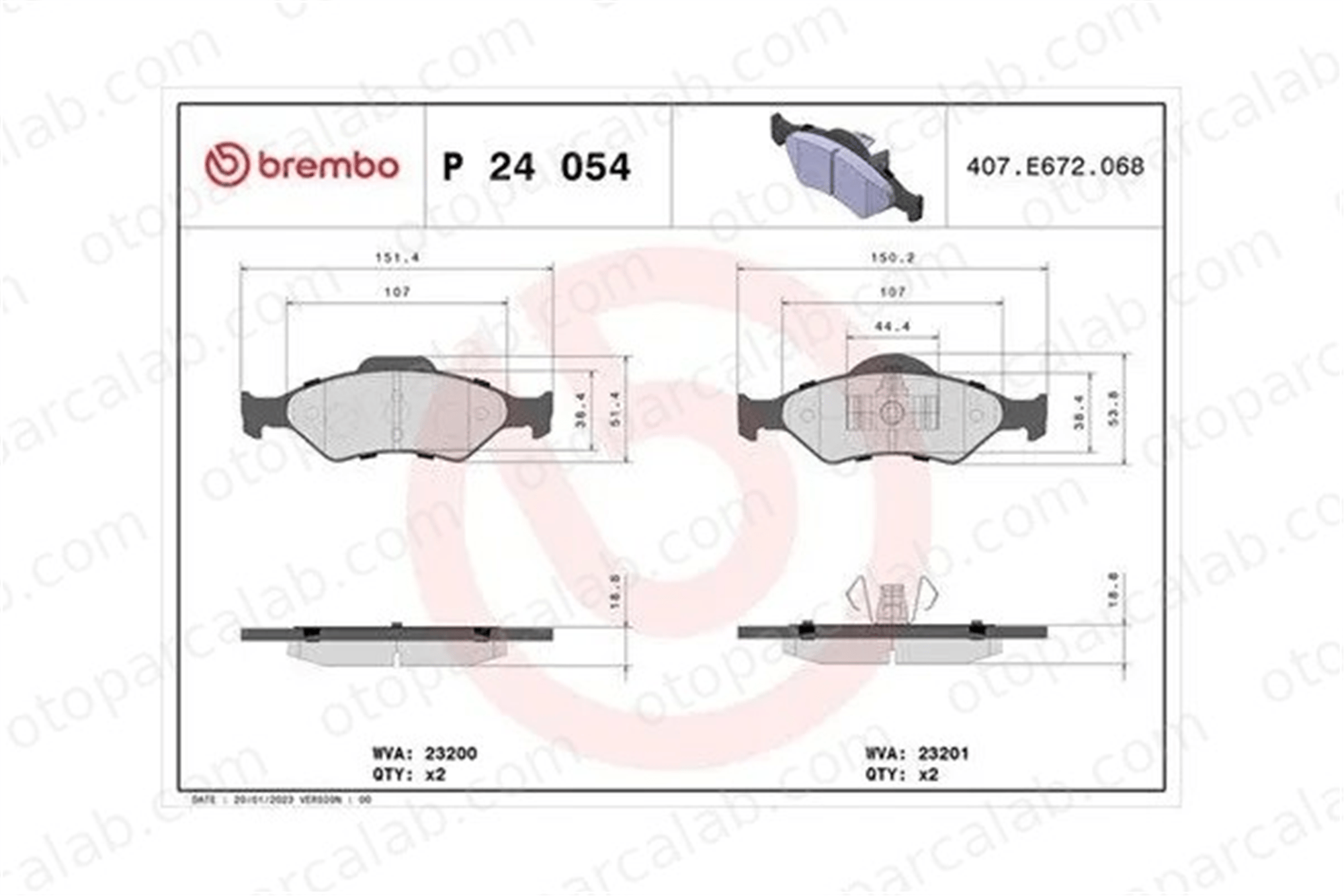 MAGNETI MARELLI 363700424054 Fren Disk Balata Ön FORD FIESTA IV KA 363700424054 1111857